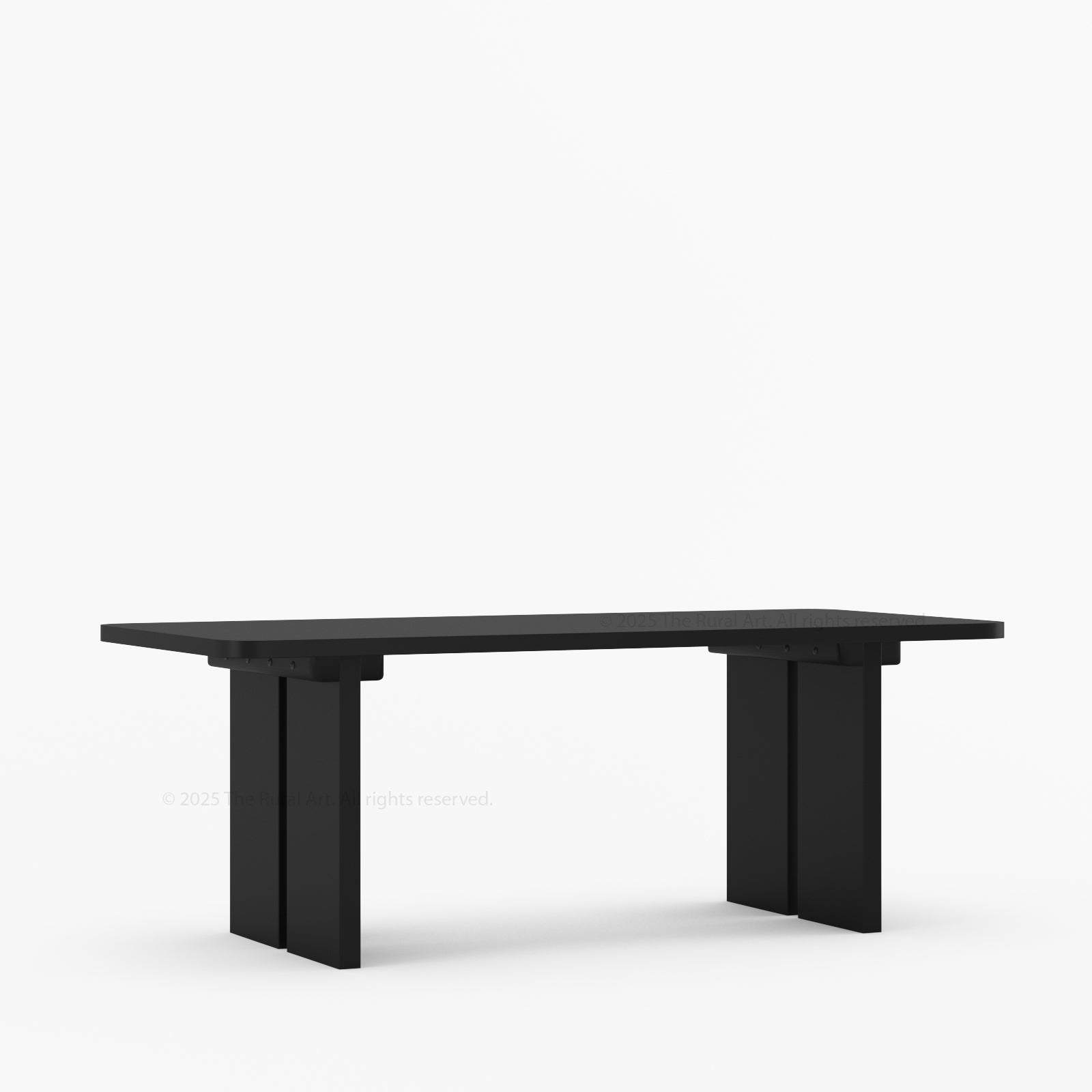 Fontana Solid Wood Modern Rectangle Dining Table Scandinavian Style