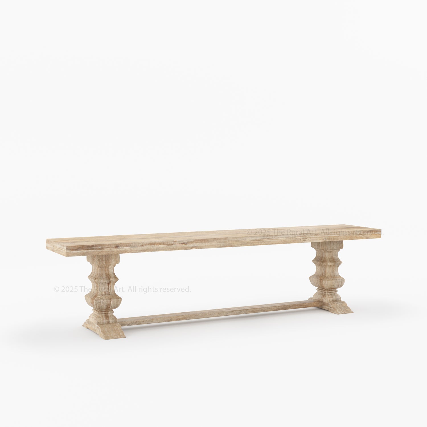 Crossett Solid Wood Trestle Dining Bench Handcrafted Farmhouse Style