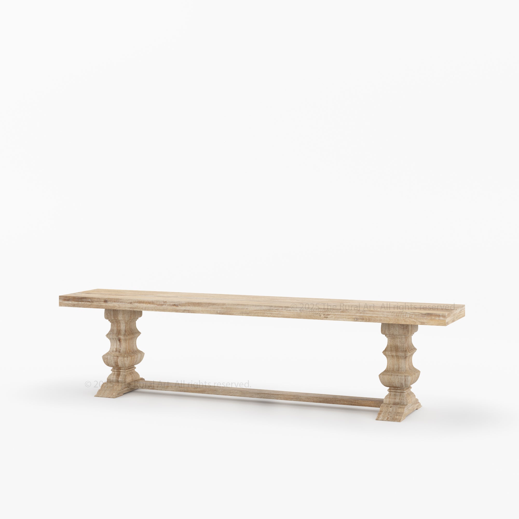 Crossett Solid Wood Trestle Dining Bench Handcrafted Farmhouse Style