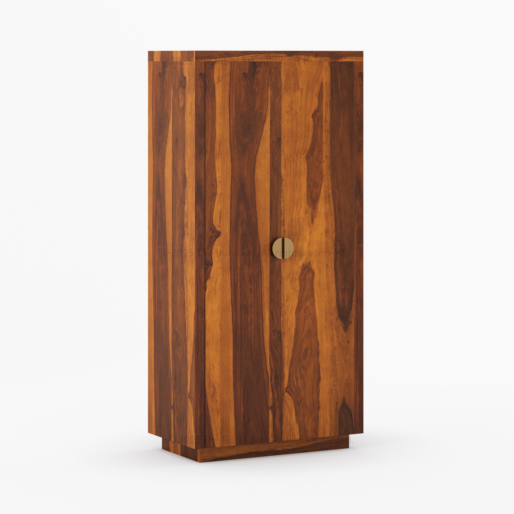 Kingston Solid Wood Armoire with Brass Handles