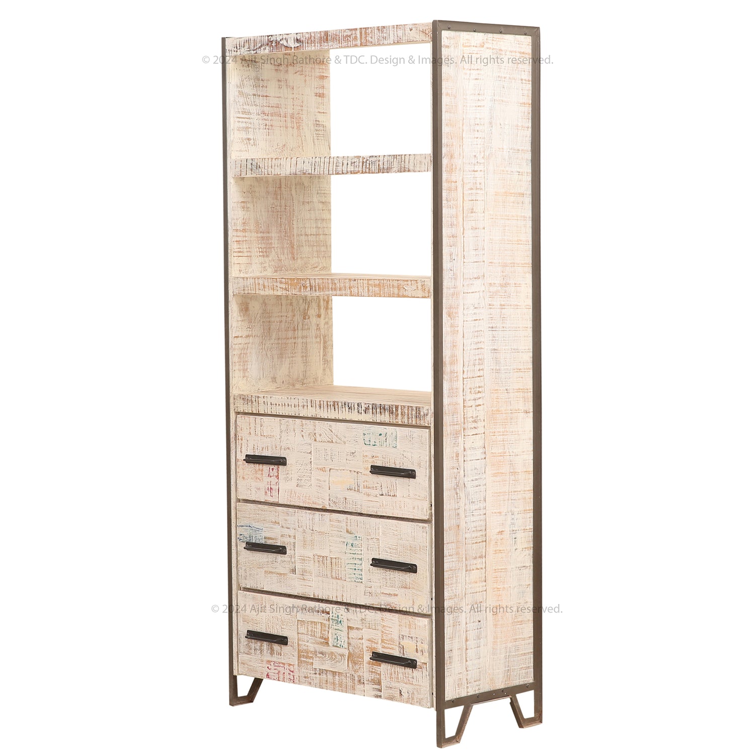 Lakehurst Vintage Fusion Solidwood Bookshelf