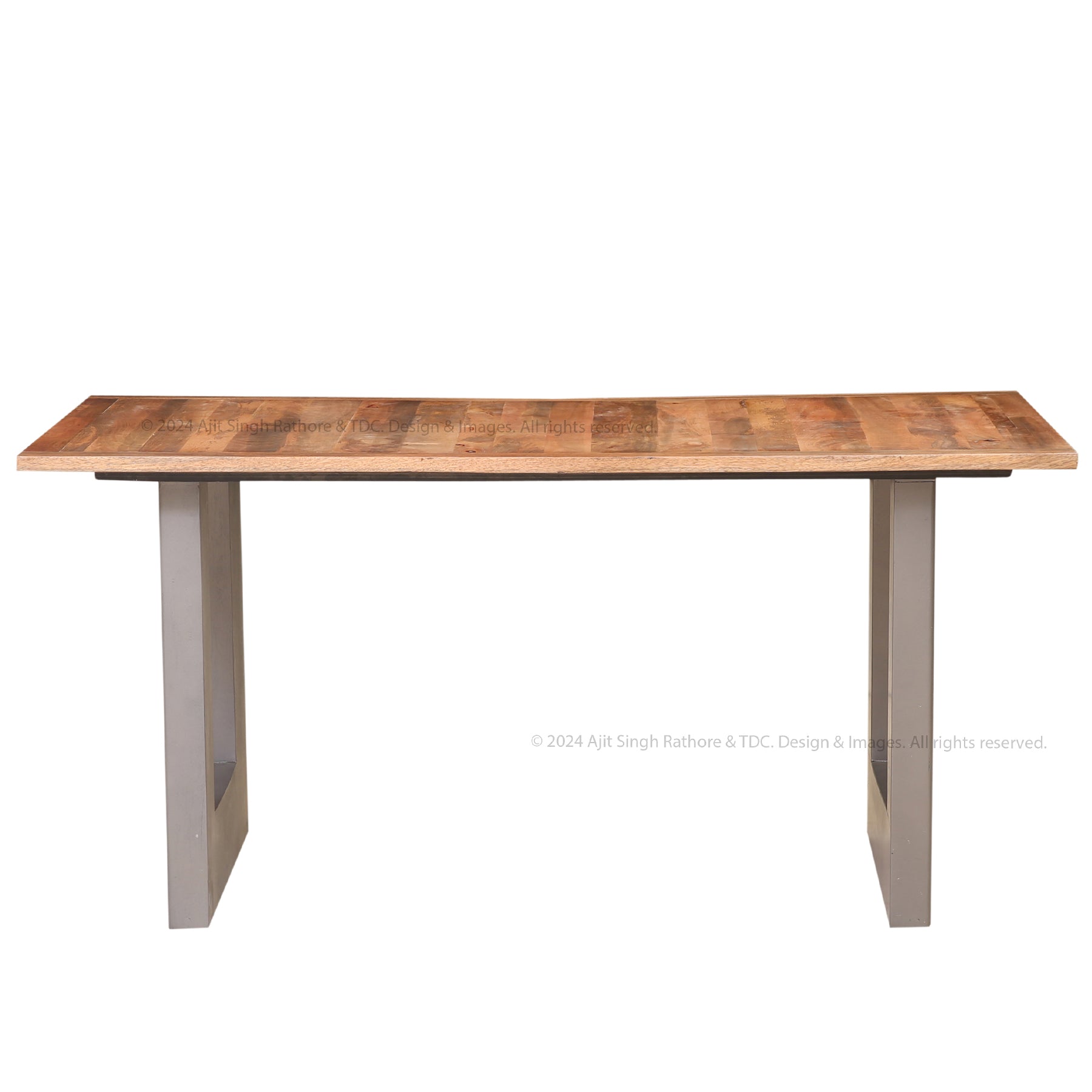 Montclair Solid Wood Industrial Charm Dining Table