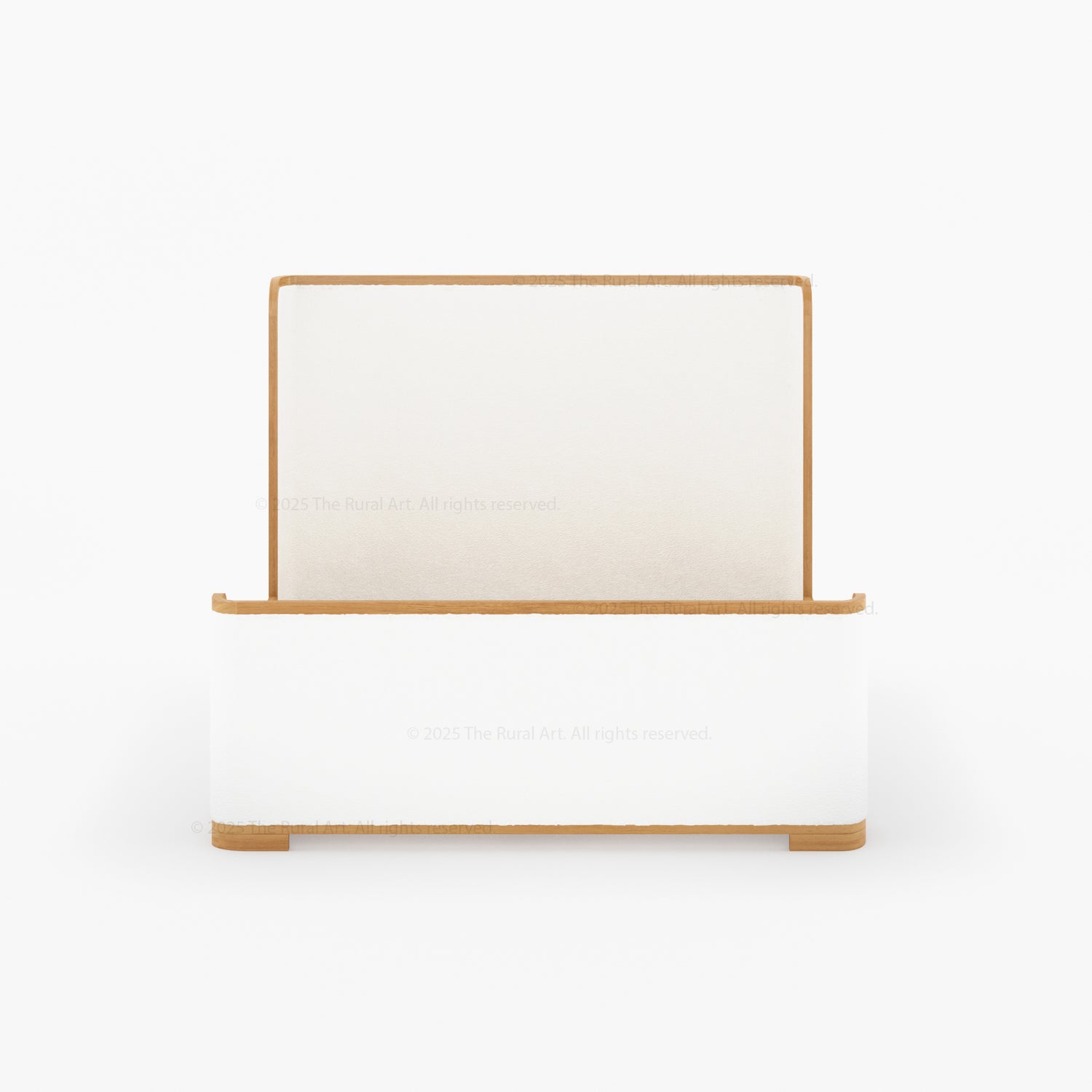 Beverly Shelter Platform Bed Upholstered Frame with Footboard