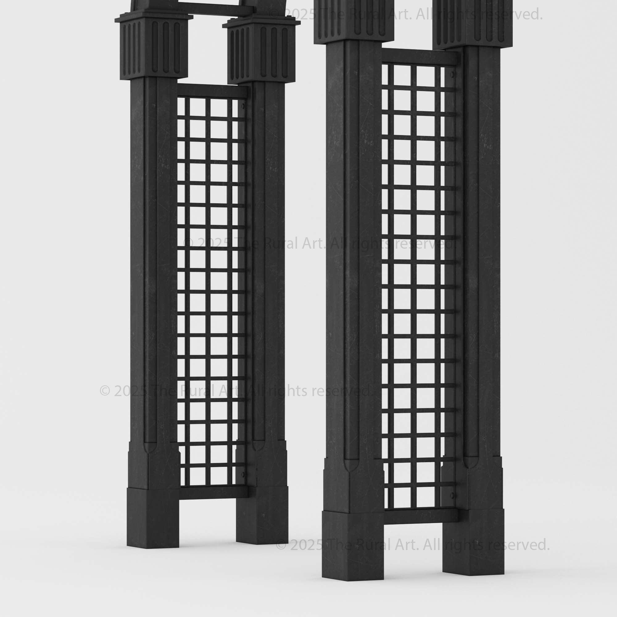 Edenvale Wrought Iron Garden Archway Arbor