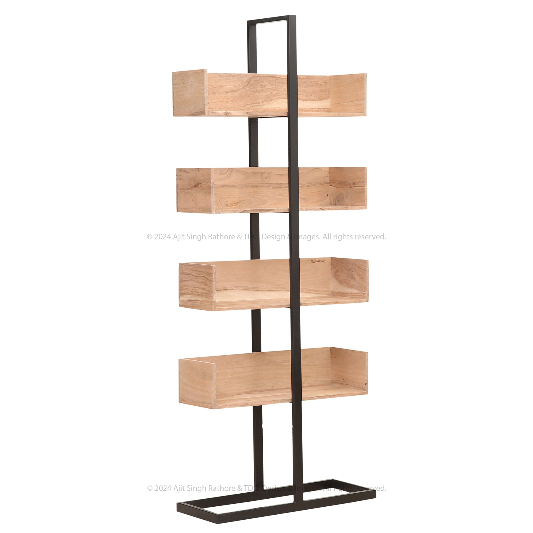 Somerville Vertical Rustic Bookshelf