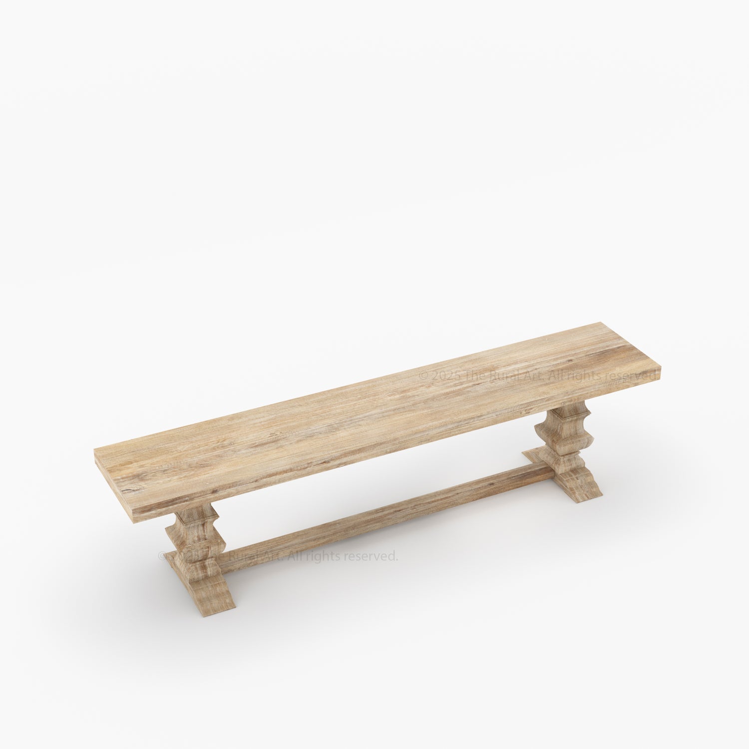 Crossett Solid Wood Trestle Dining Bench Handcrafted Farmhouse Style