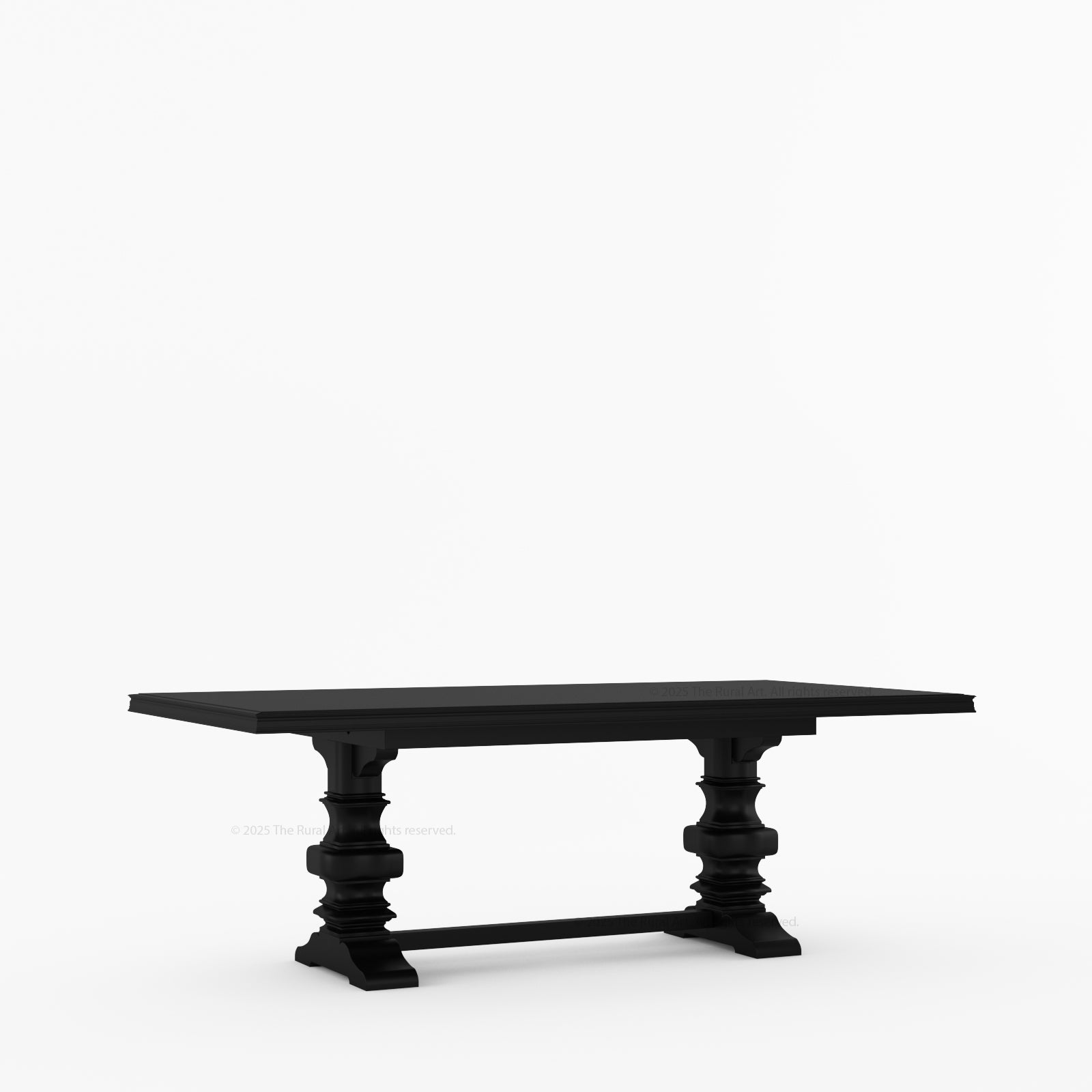 Goldfield Trestle Pedestal Solid Wood Dining Table