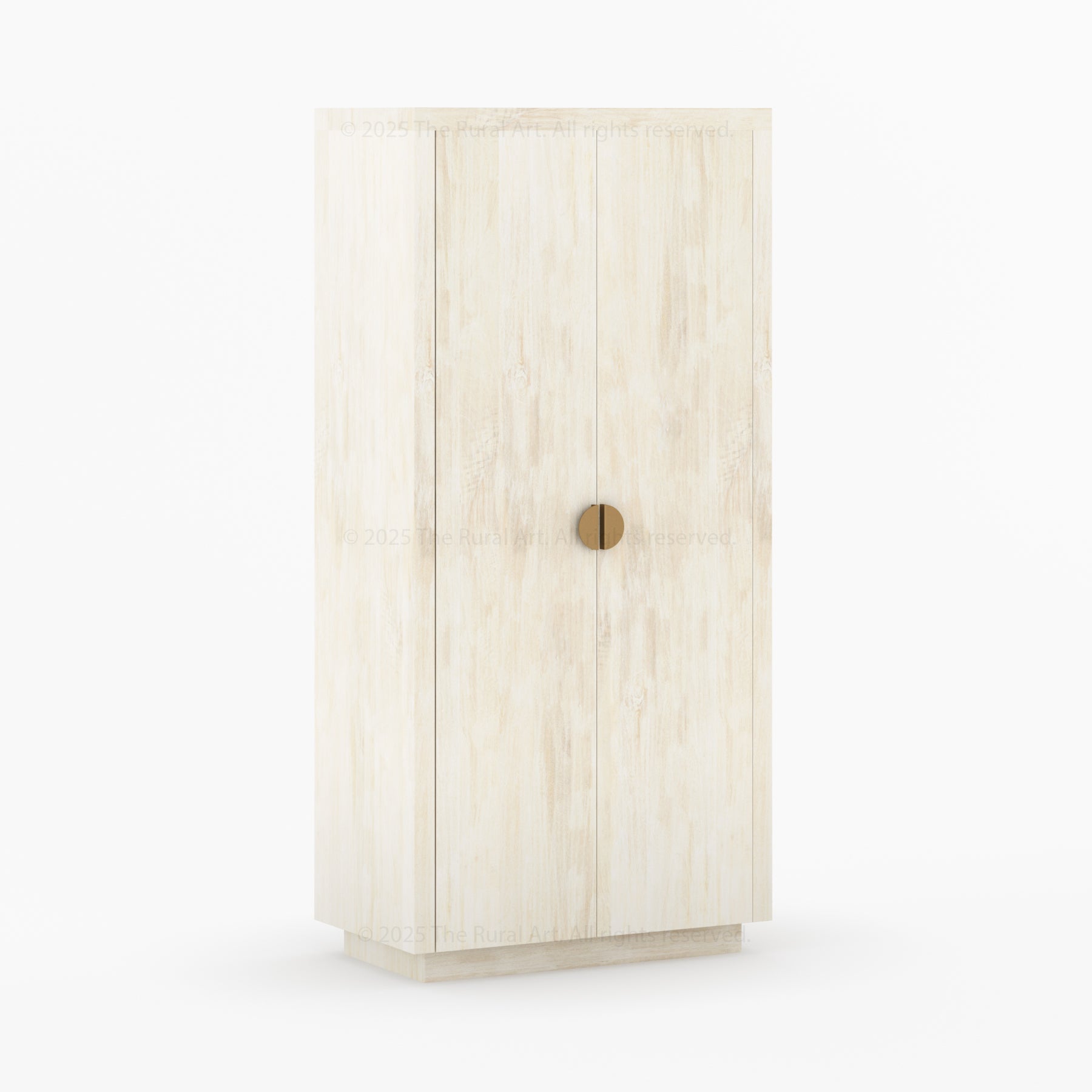 Kingston Solid Wood Armoire with Brass Handles