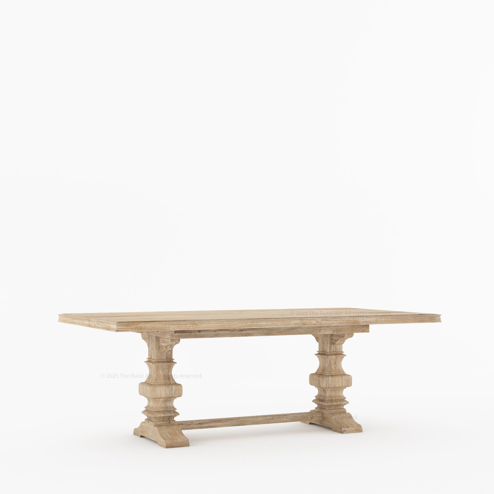 Goldfield Trestle Pedestal Solid Wood Dining Table