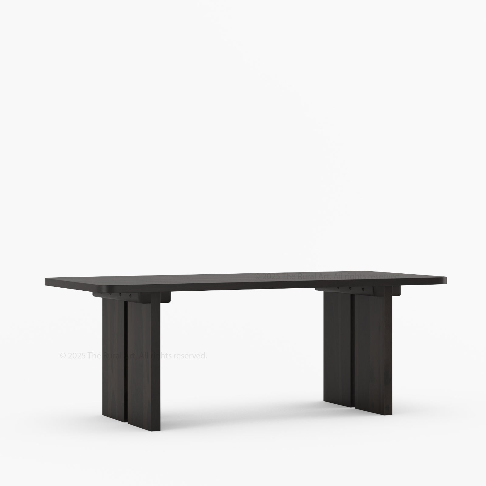 Fontana Solid Wood Modern Rectangle Dining Table Scandinavian Style