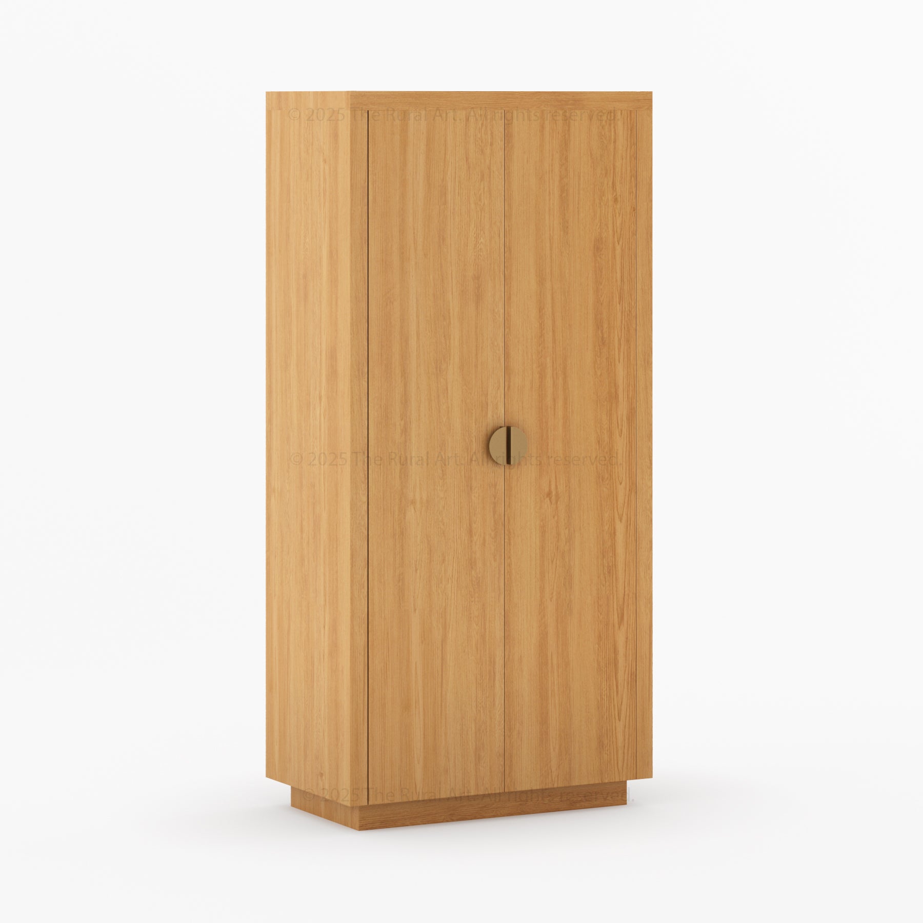 Kingston Solid Wood Armoire with Brass Handles