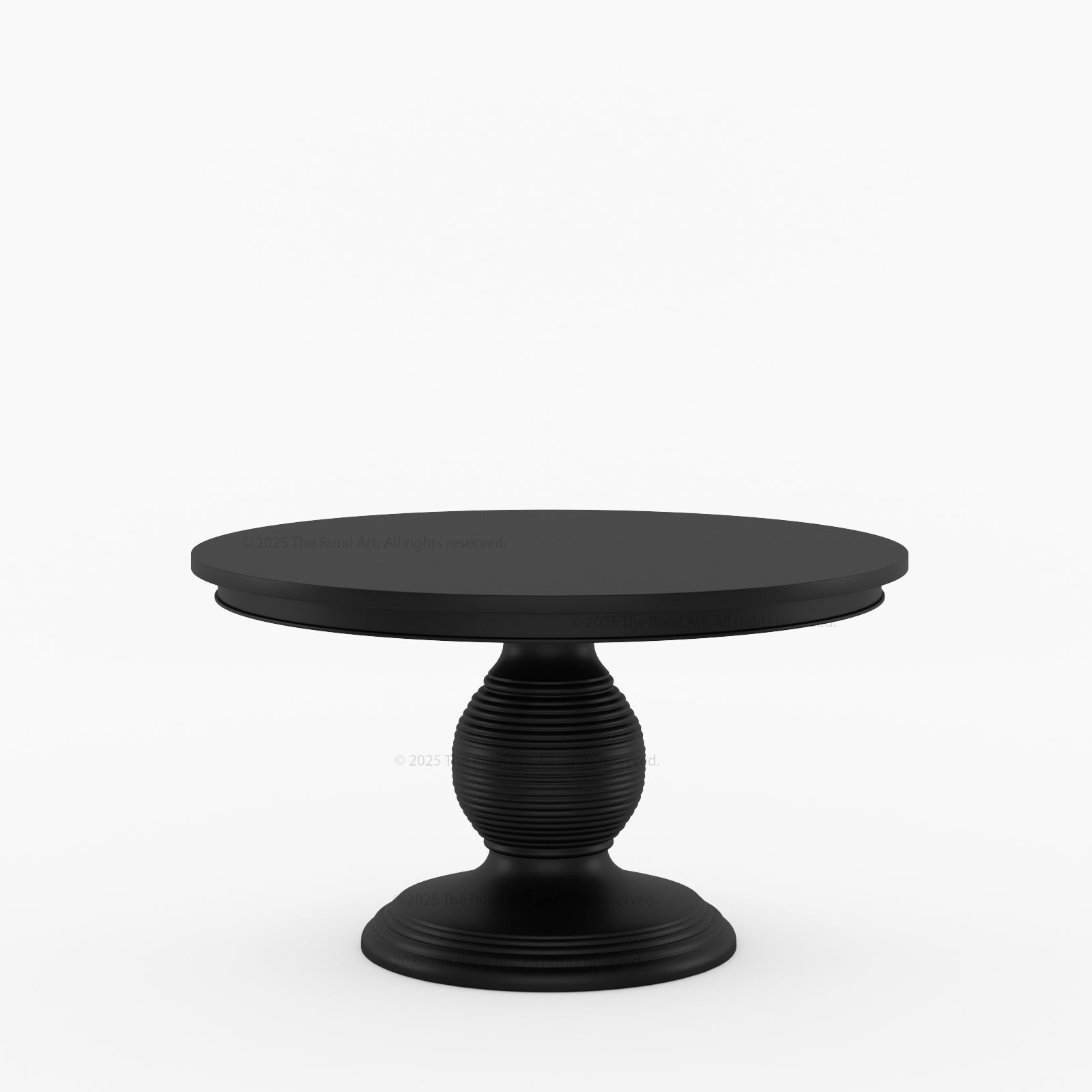 Rome Round Carved Pedestal Dining Table