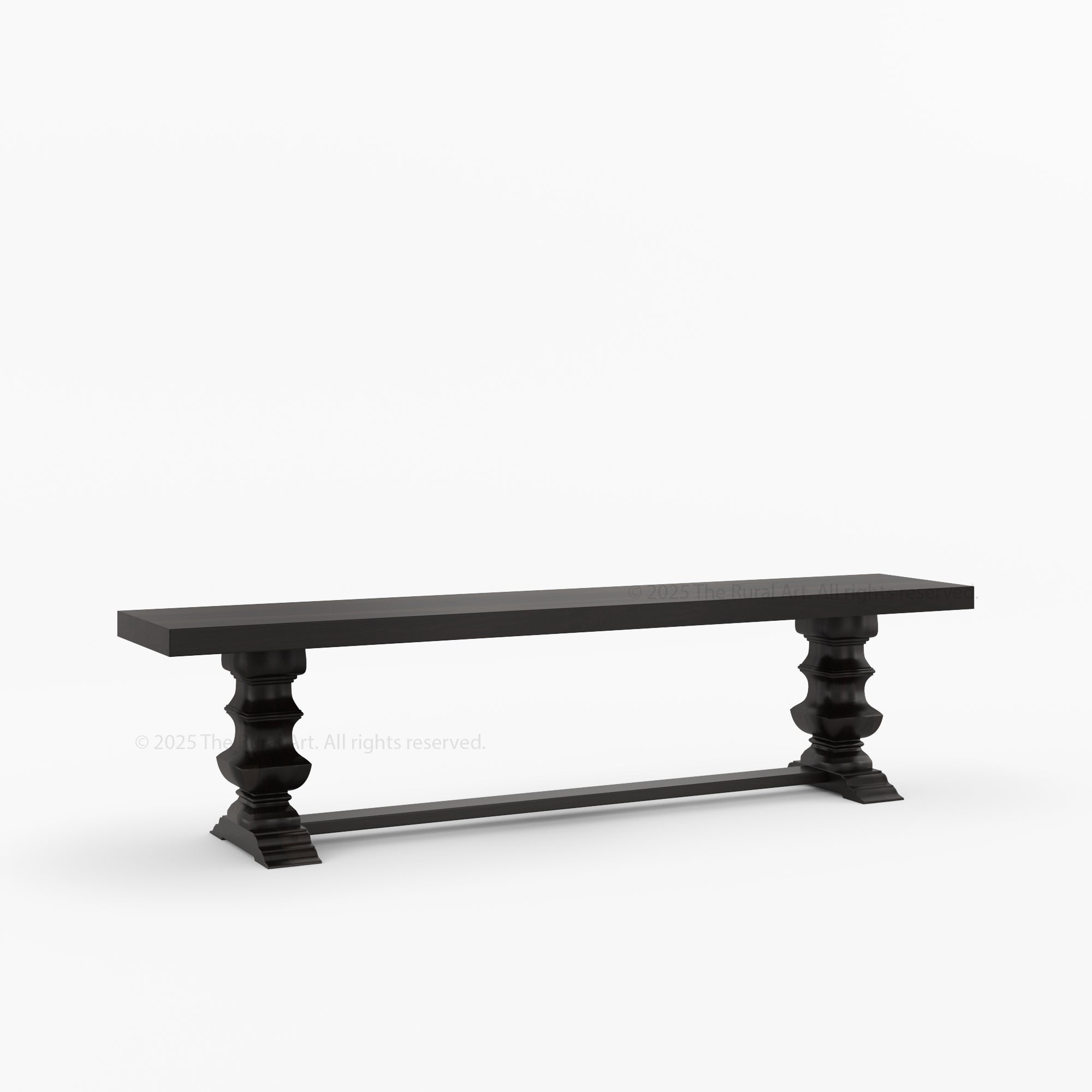 Crossett Solid Wood Trestle Dining Bench Handcrafted Farmhouse Style