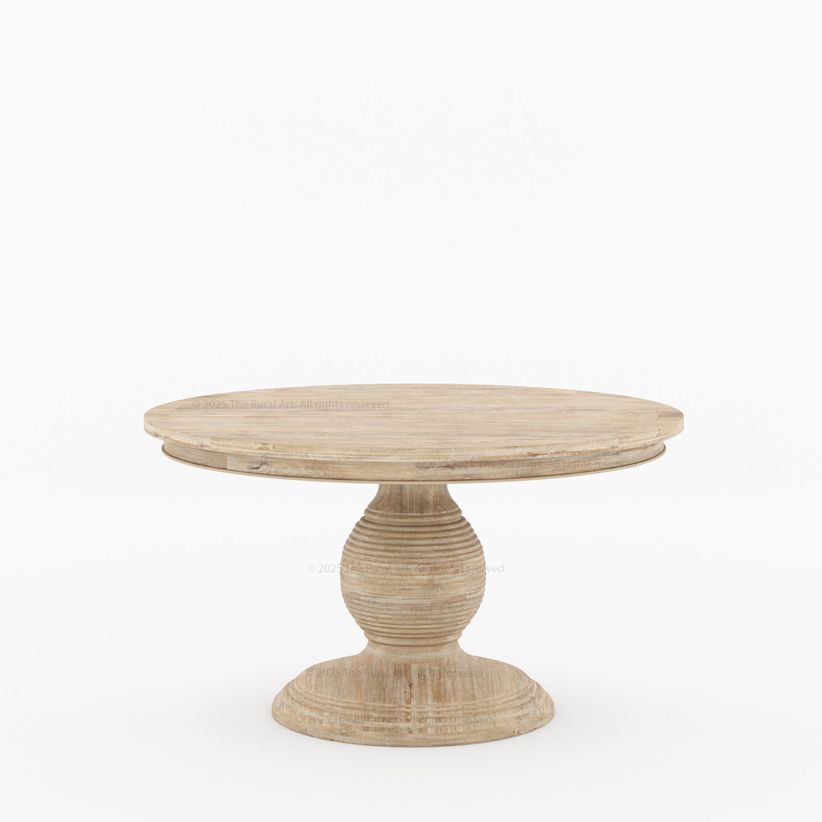 Rome Round Carved Pedestal Dining Table