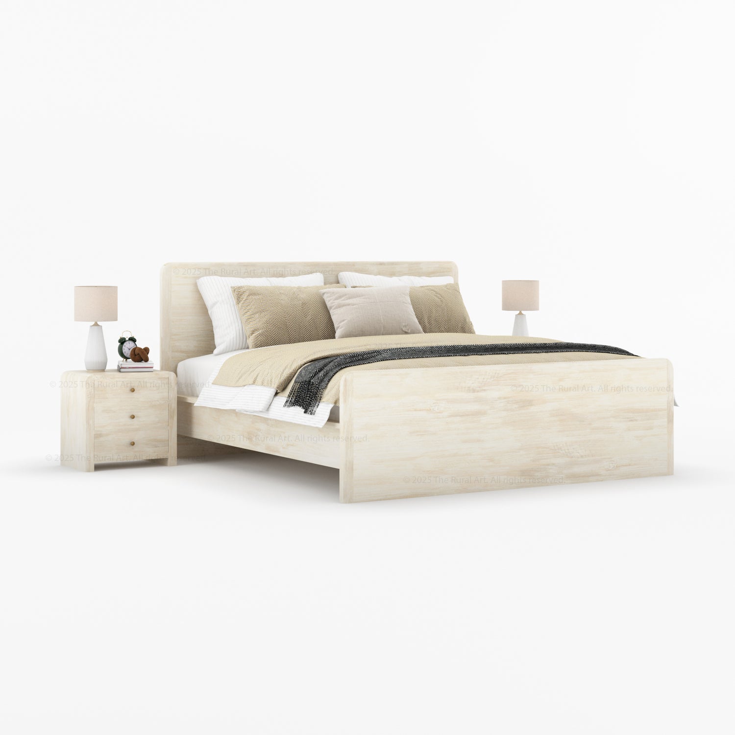 Garland 6 Piece Real Solid Wood Bedroom Set