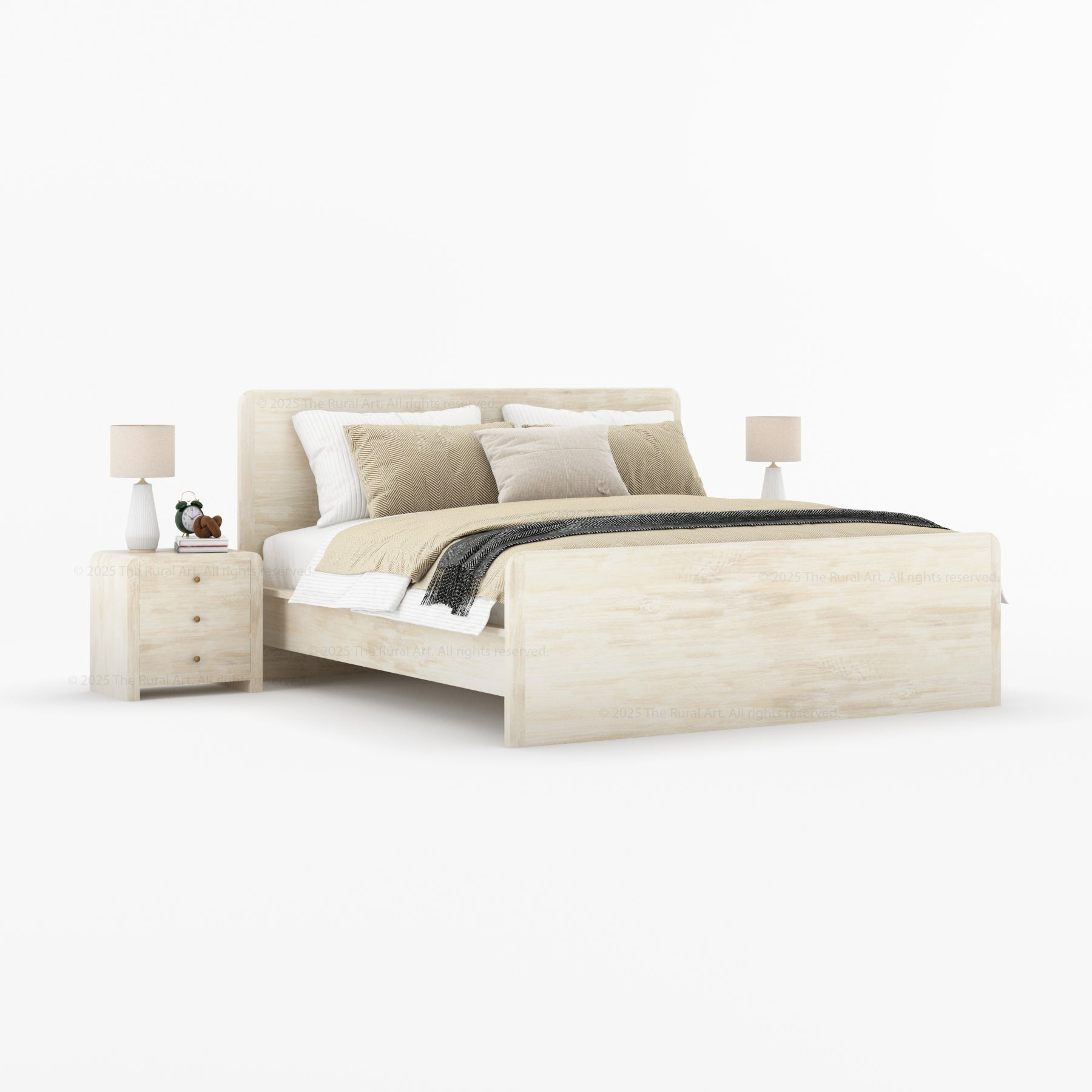 Garland 6 Piece Real Solid Wood Bedroom Set