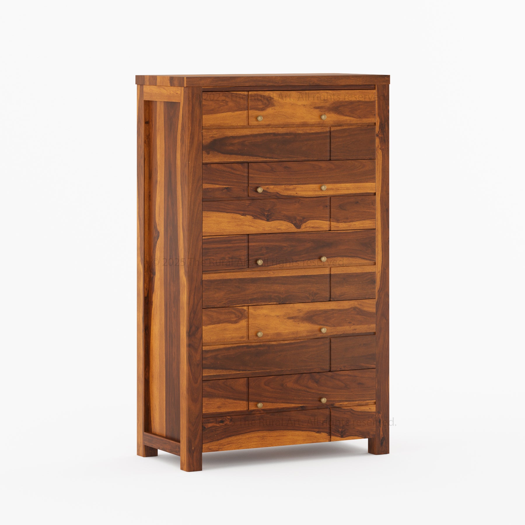 Princeton Solid Wood Dresser with Geometric Detailing