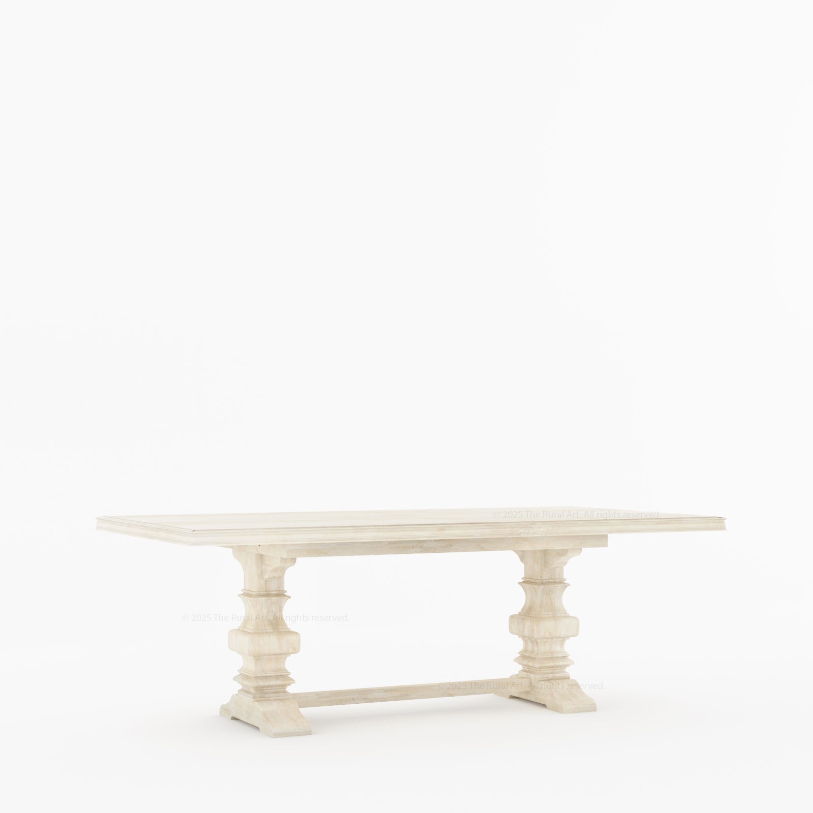 Goldfield Trestle Pedestal Solid Wood Dining Table