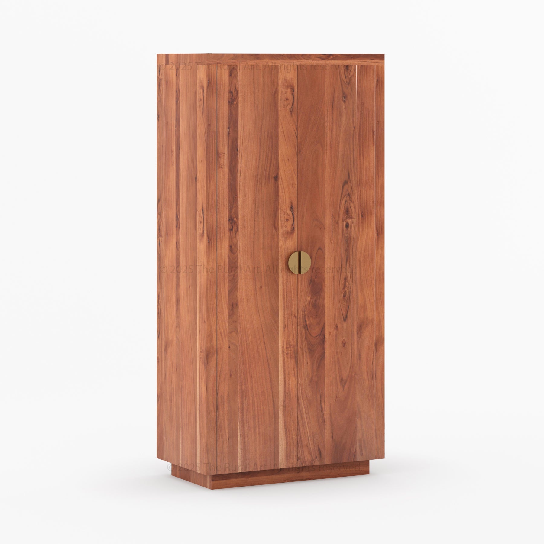 Kingston Solid Wood Armoire with Brass Handles