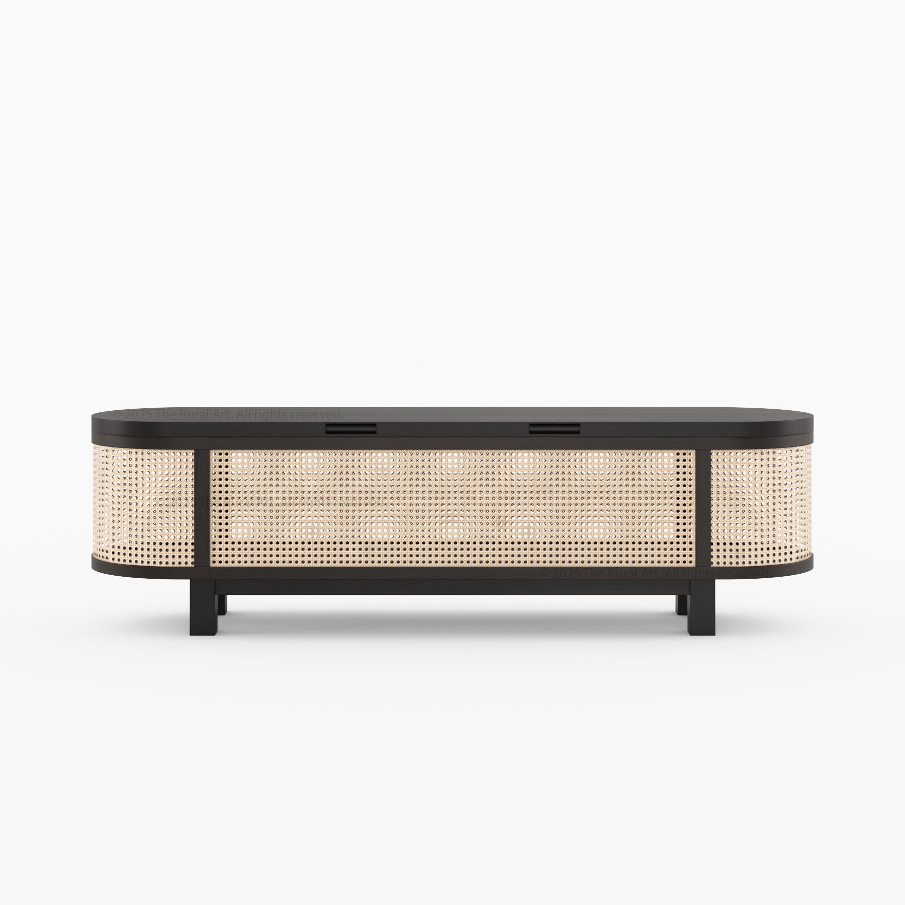 Davis Solid Wood & Cane Storage Bench