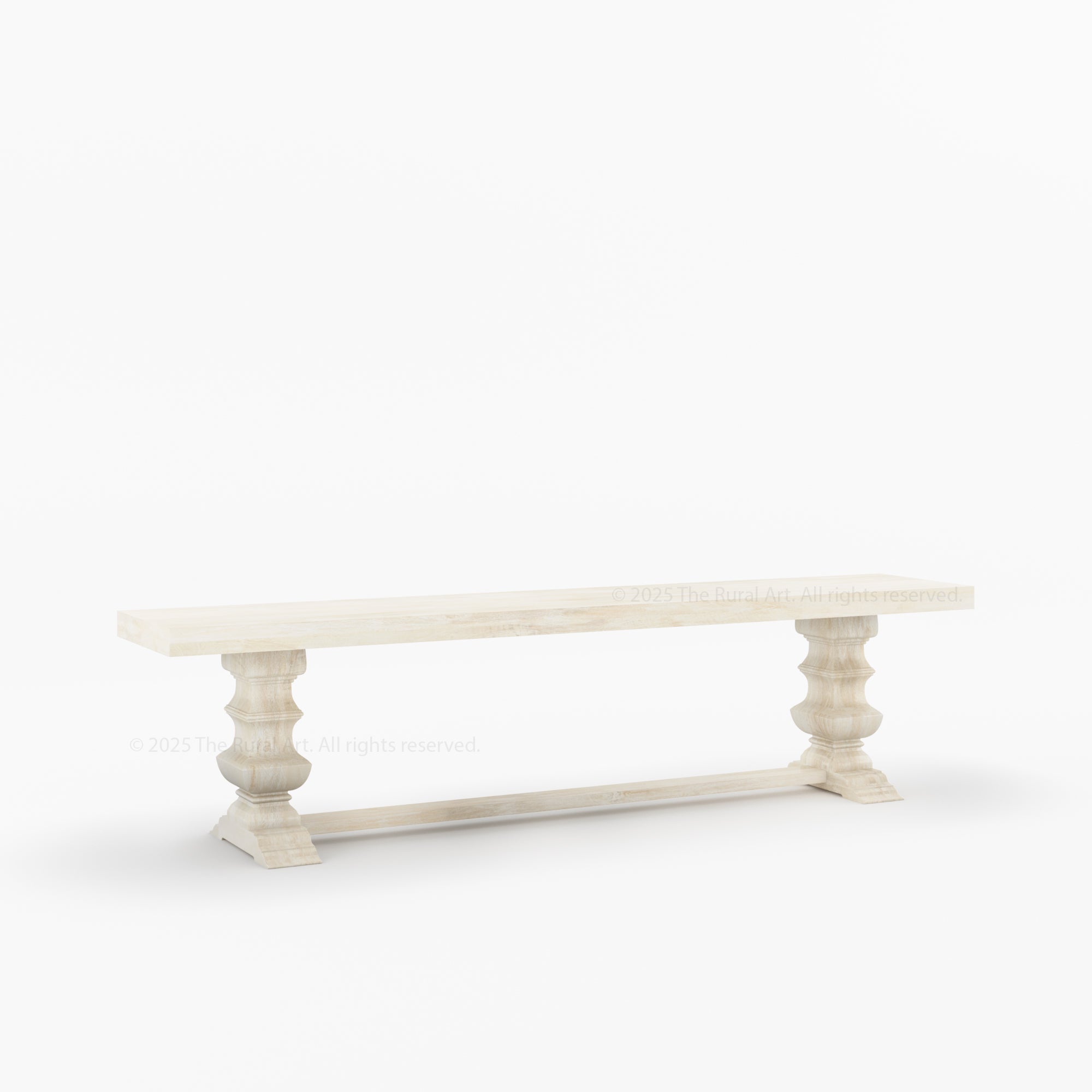 Crossett Solid Wood Trestle Dining Bench Handcrafted Farmhouse Style