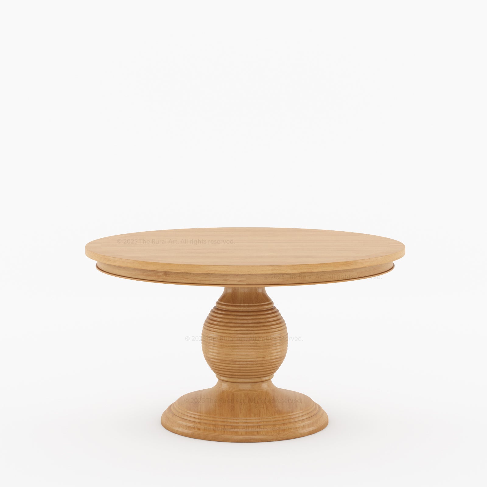 Rome Round Carved Pedestal Dining Table