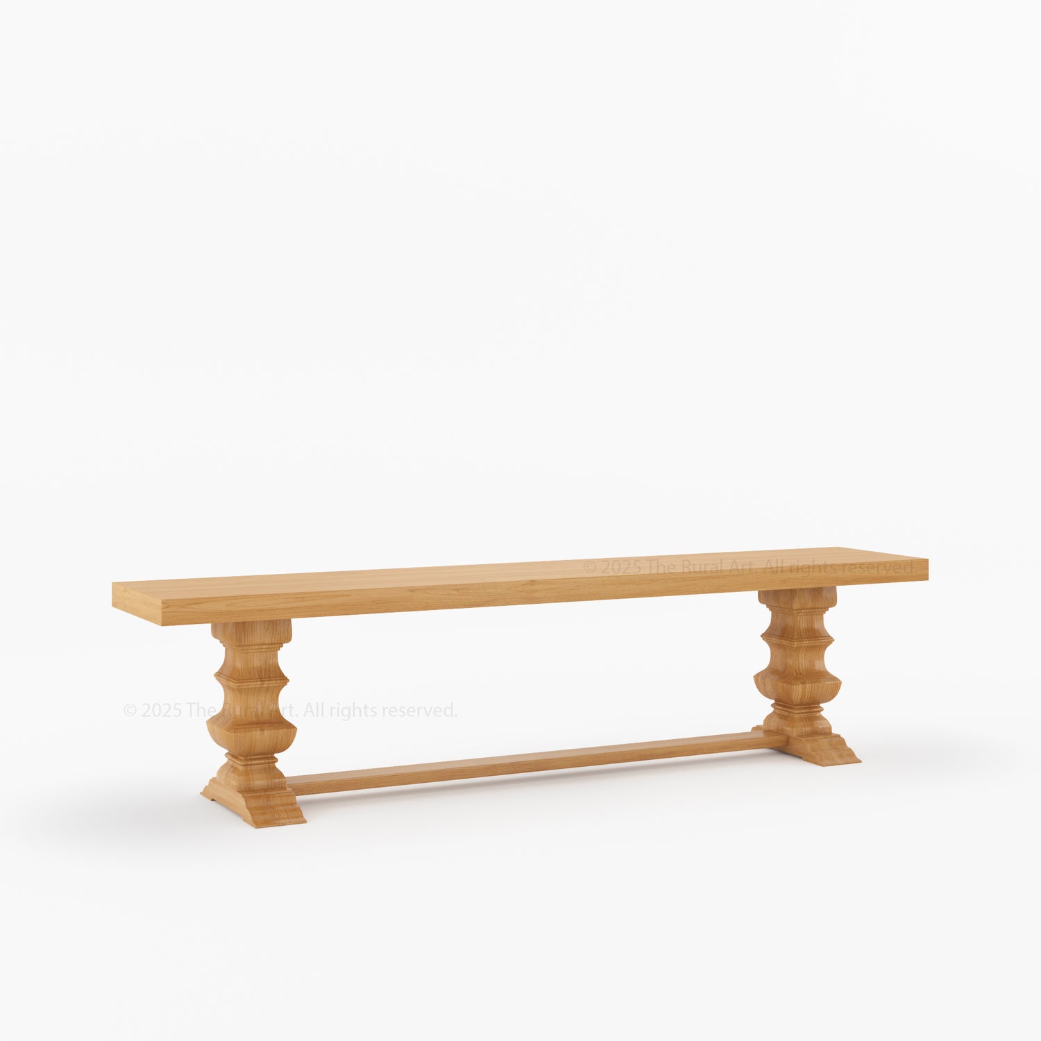 Crossett Solid Wood Trestle Dining Bench Handcrafted Farmhouse Style