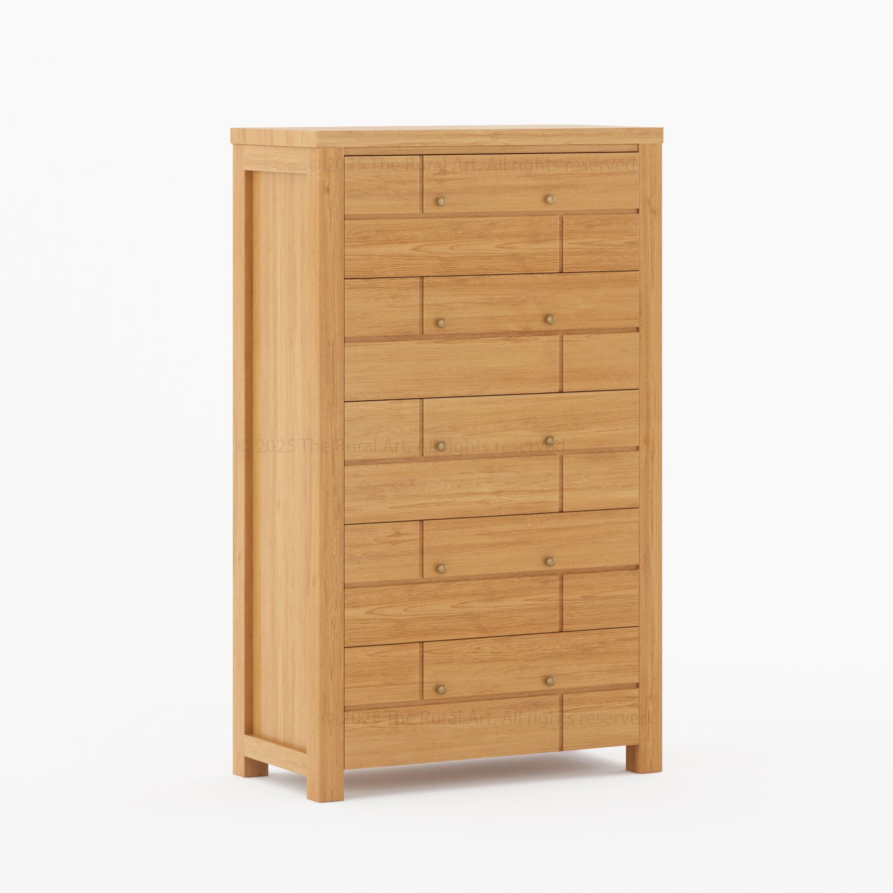 Princeton Solid Wood Dresser with Geometric Detailing