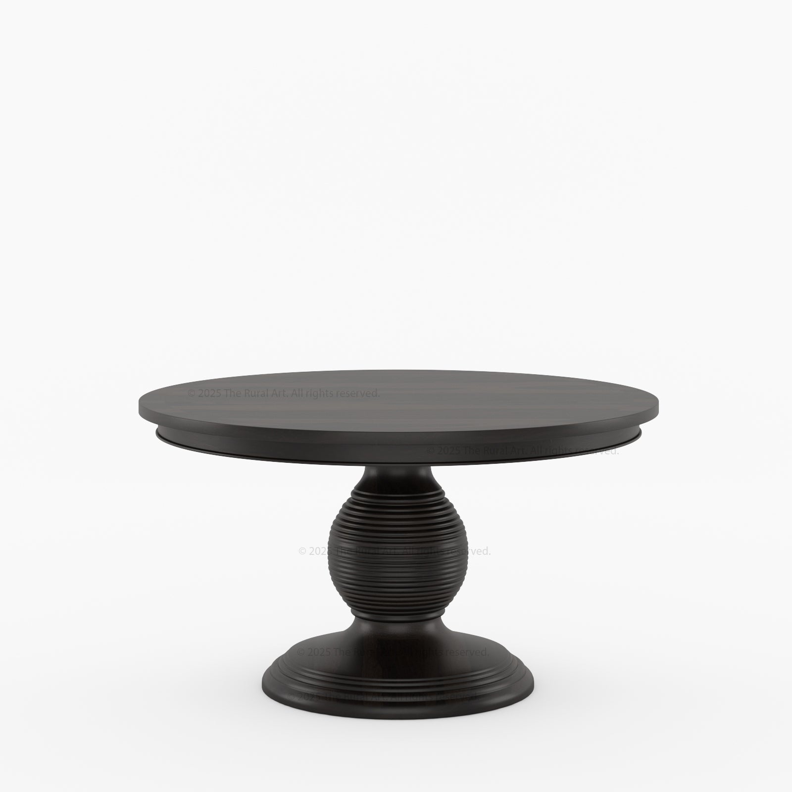 Rome Round Carved Pedestal Dining Table