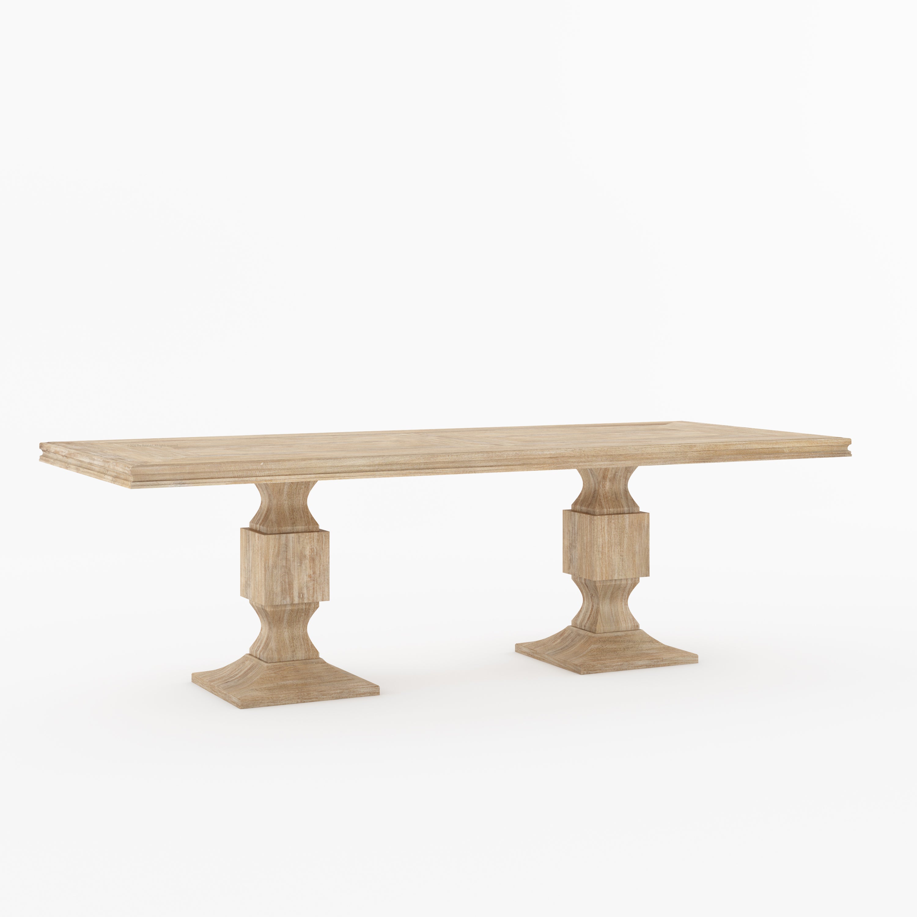 Carlsbad Double Pedestal Solid Wood Dining Table