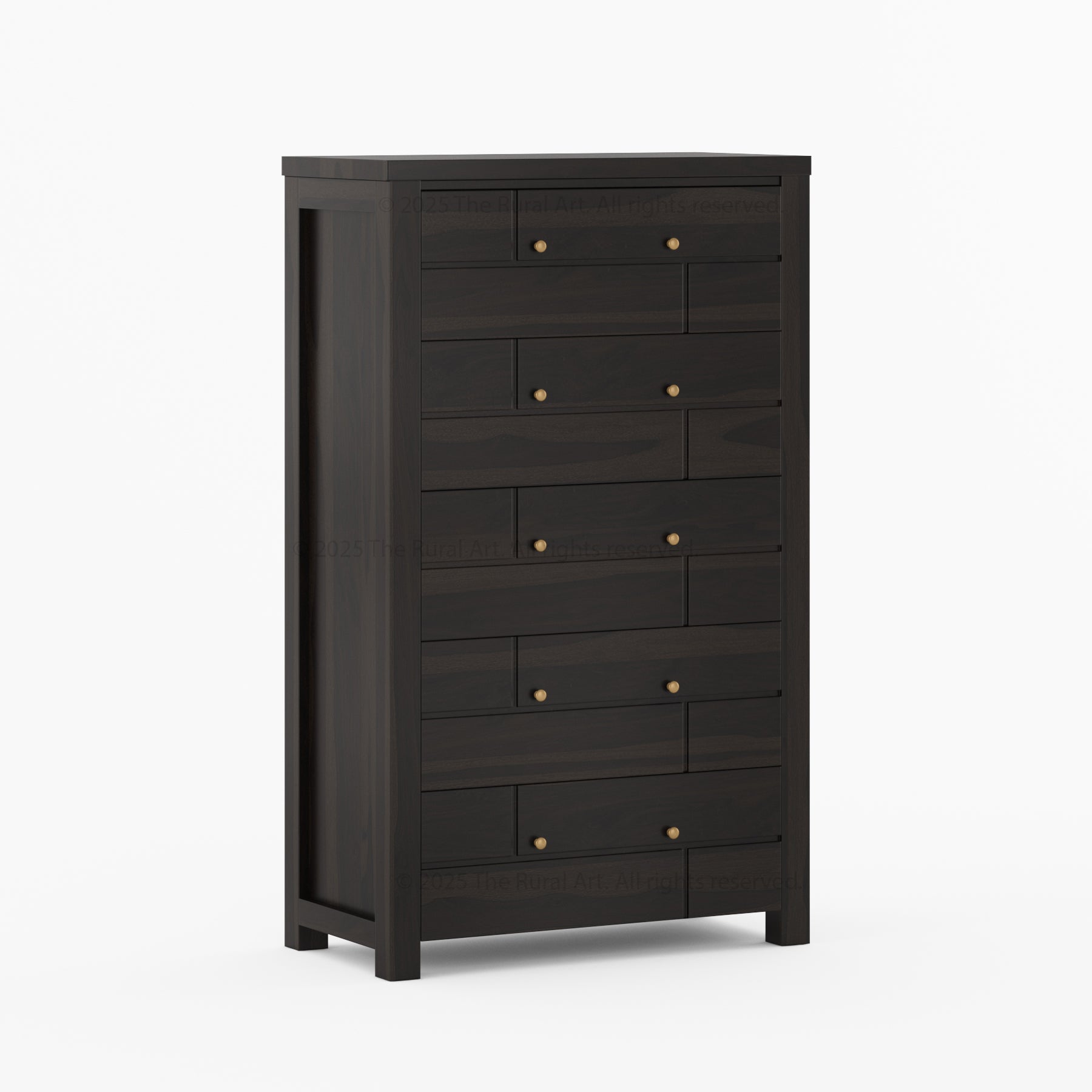 Princeton Solid Wood Dresser with Geometric Detailing
