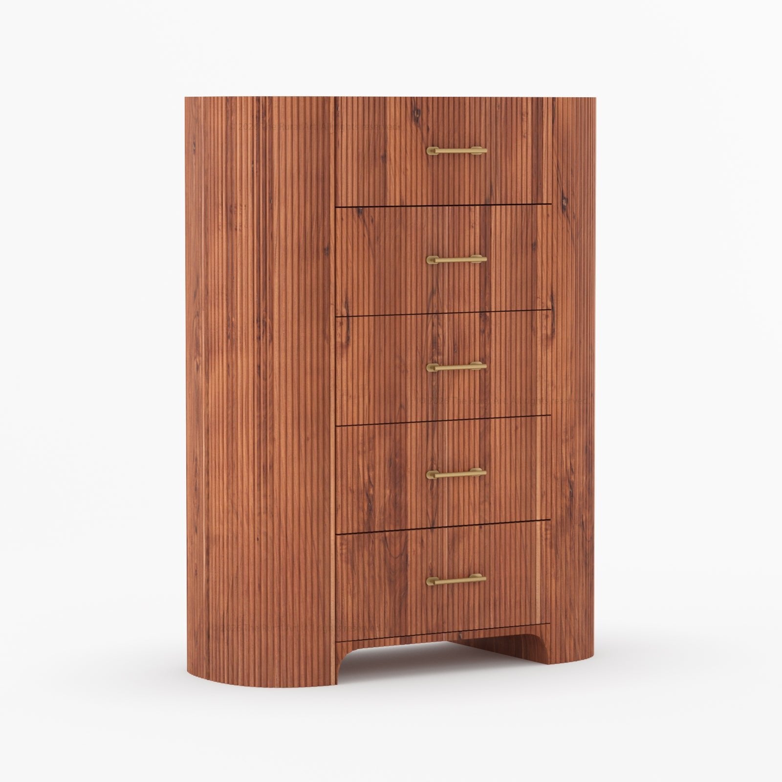 Bartow Fluted Solid Wood Dresser – 5, 6, 7 & 9 Drawer Storage Chest