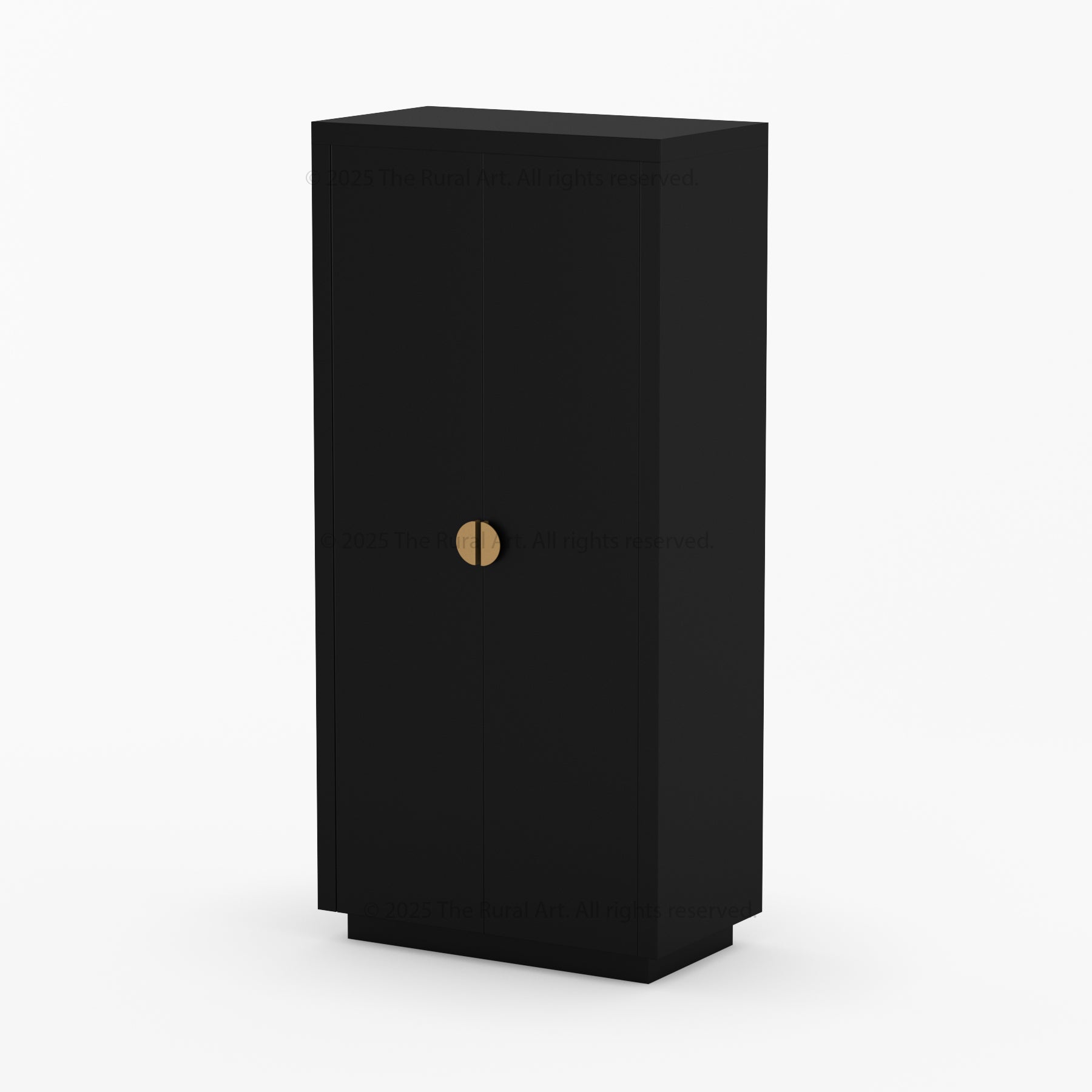 Kingston Solid Wood Armoire with Brass Handles