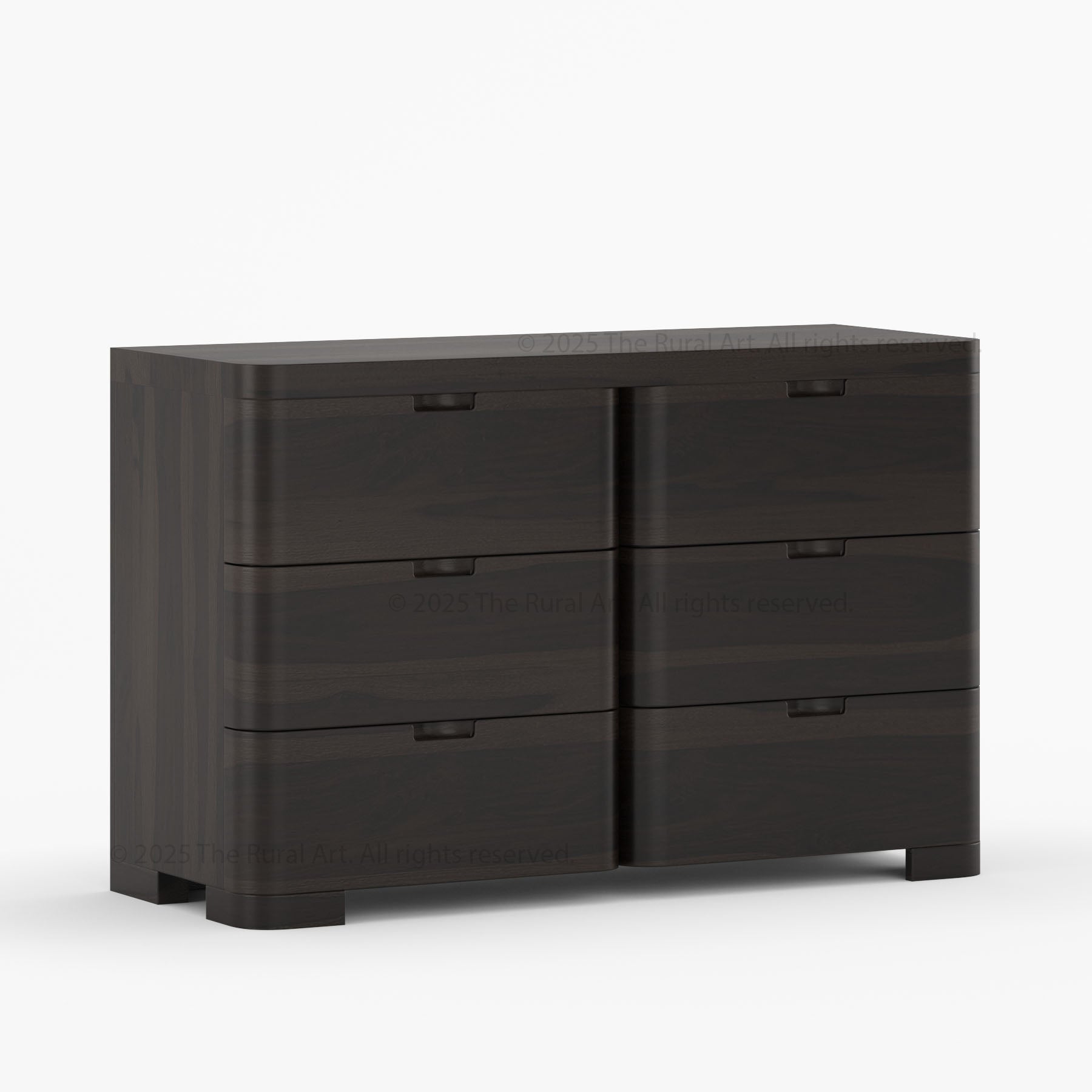 Beverly 6-Drawer Dresser | Solid Wood with Rounded Corners