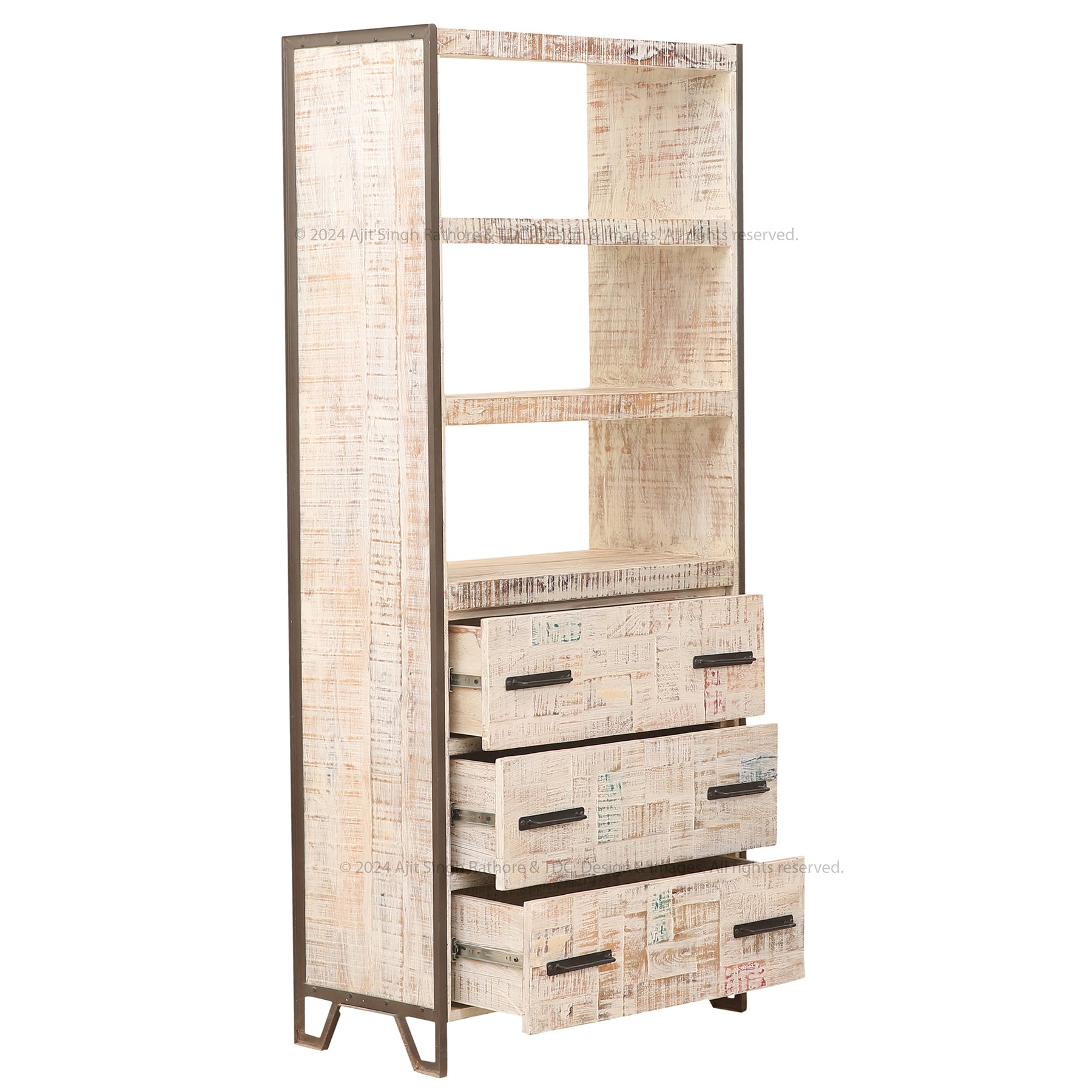 Lakehurst Vintage Fusion Solidwood Bookshelf