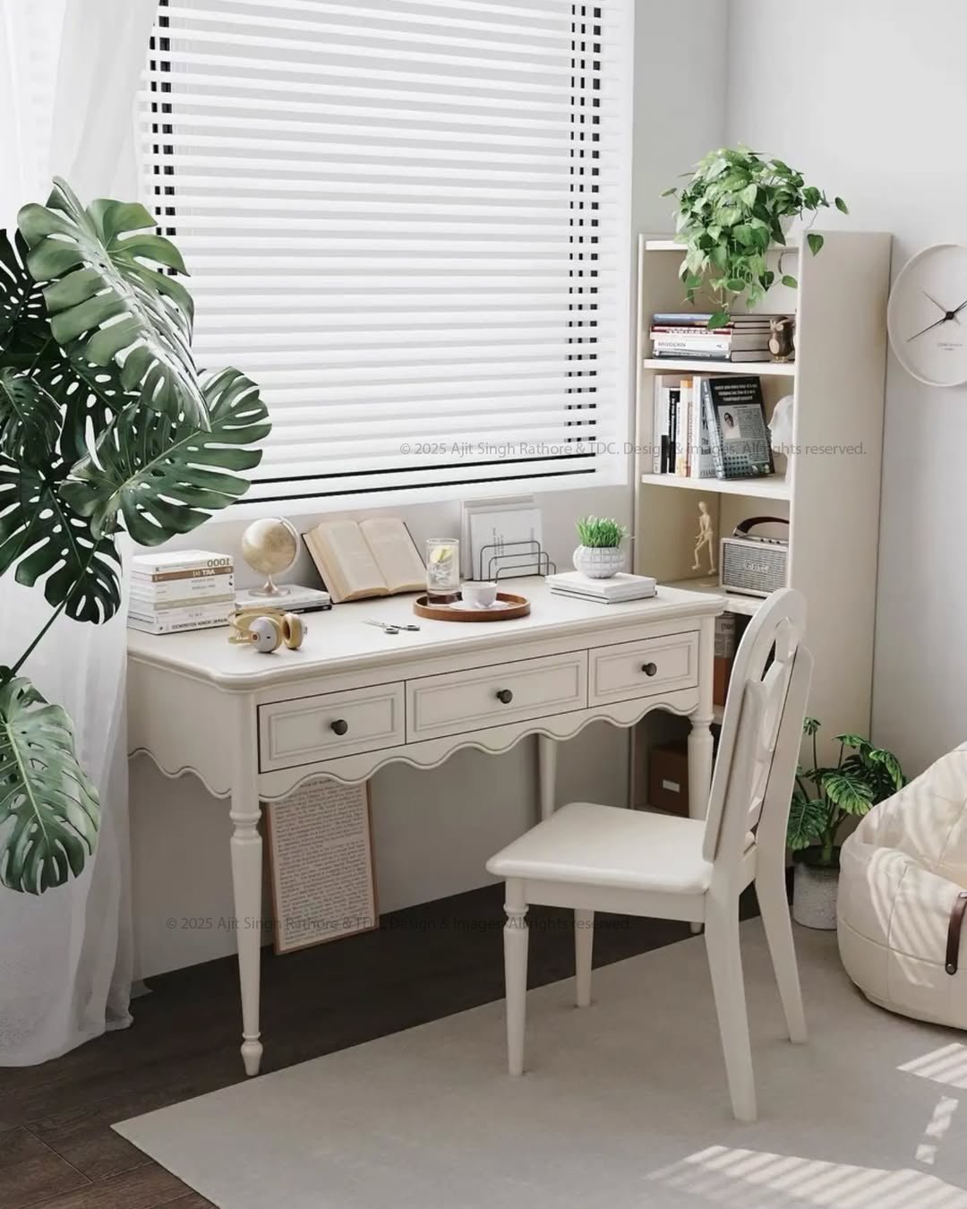 Birmingham Heirloom Writing Secretary Desk & Chair Set