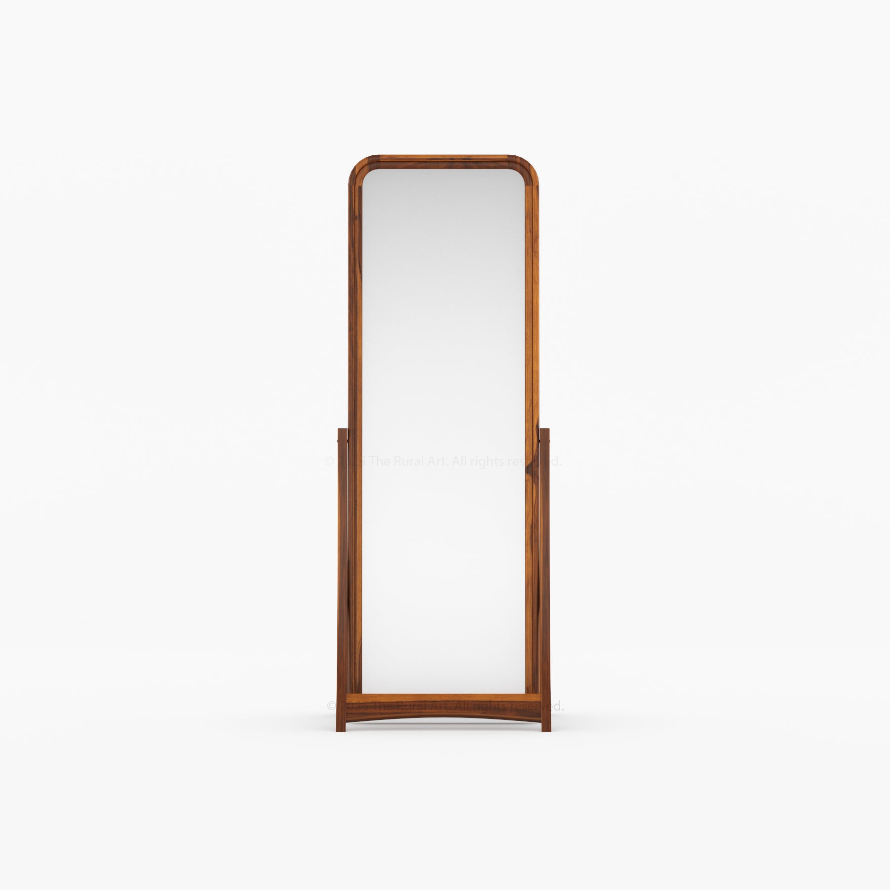 Garland Solid Wood Full-Length Freestanding Dressing Mirror with Rounded Frame