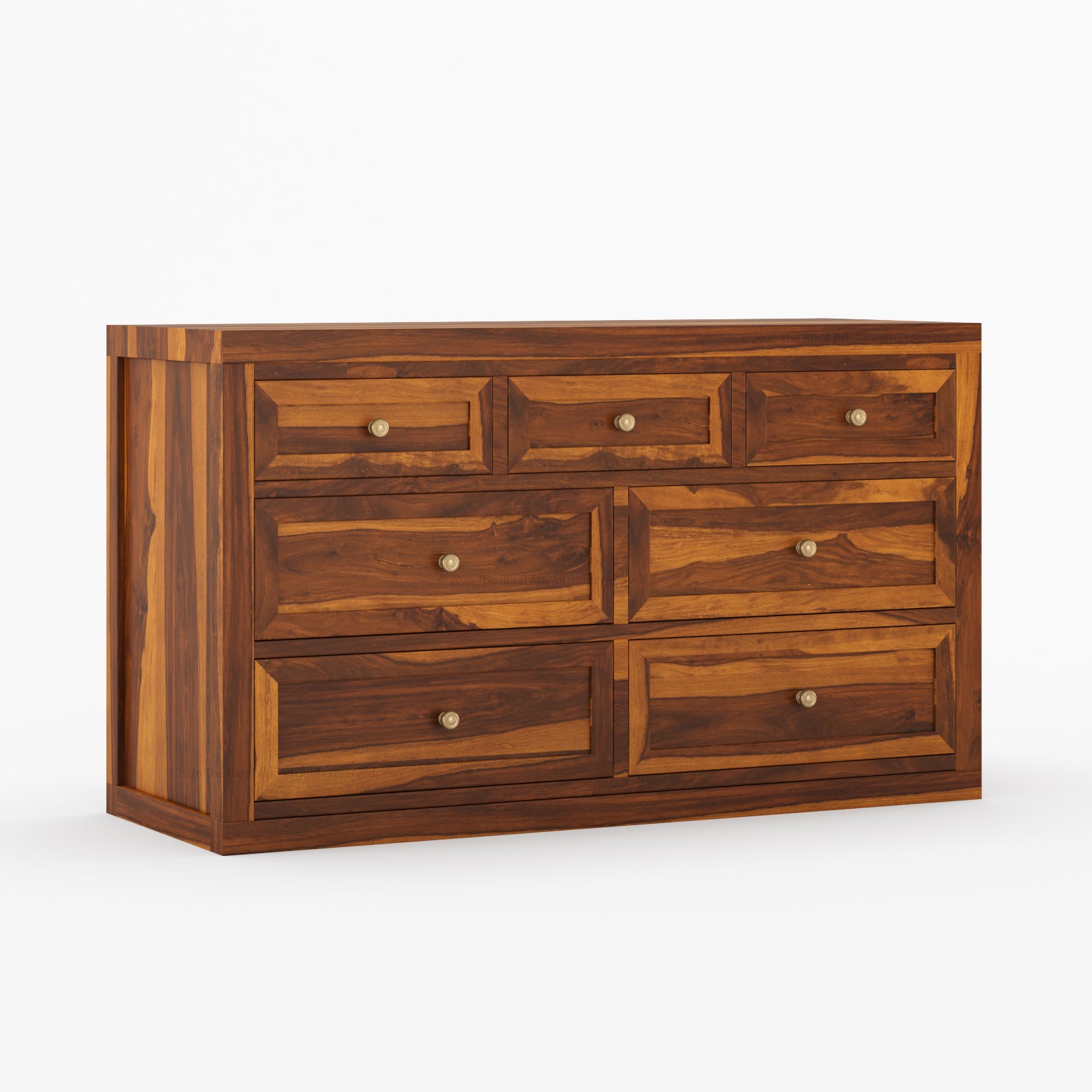 Seward Solid Wood Dresser with Panel Detailing