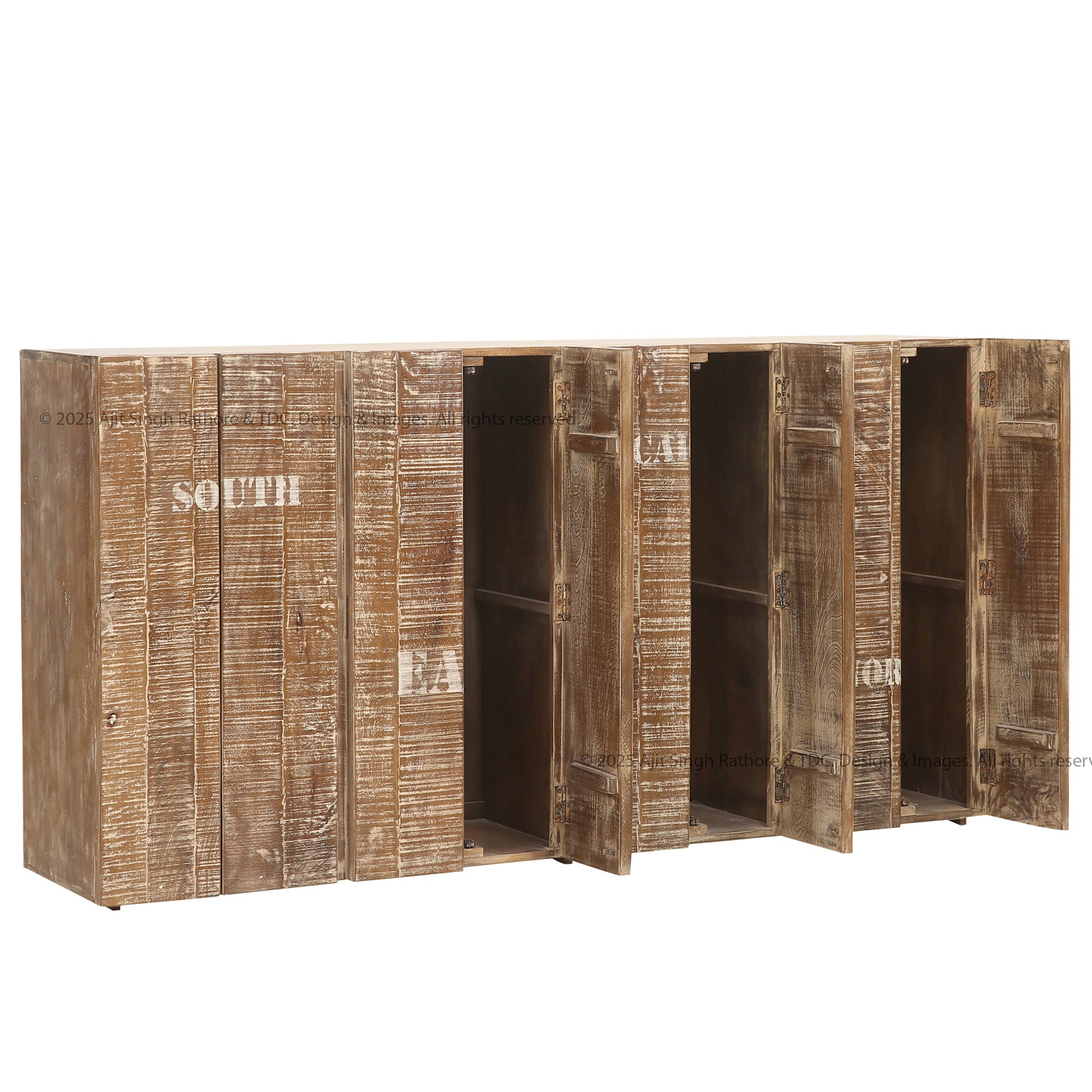 Madison Urban Edge Rustic Solid Wood Sideboard