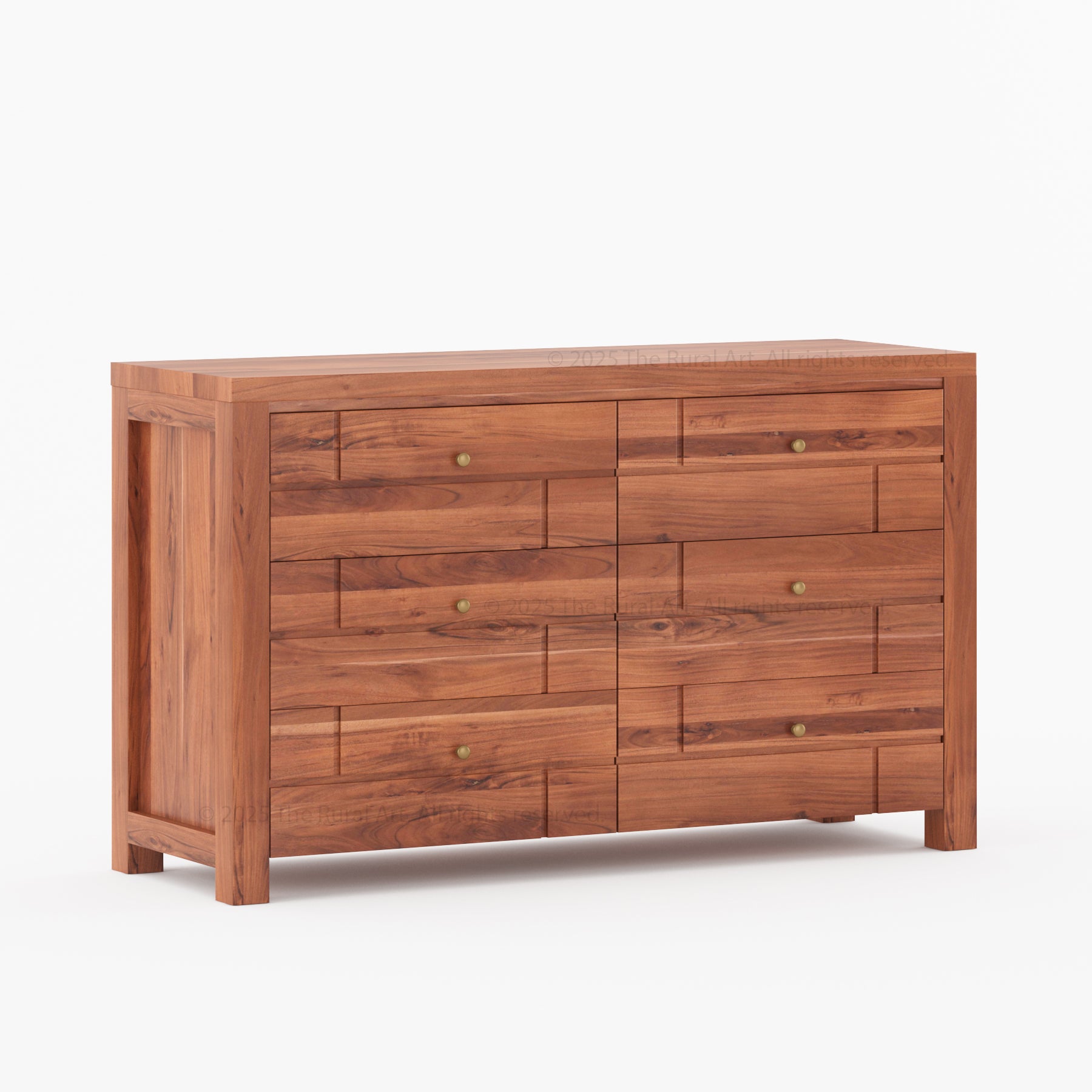 Princeton Solid Wood Dresser with Geometric Detailing