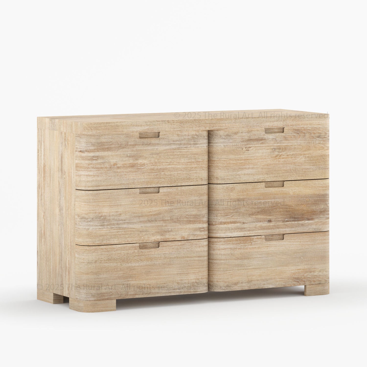 Beverly 6-Drawer Dresser | Solid Wood with Rounded Corners
