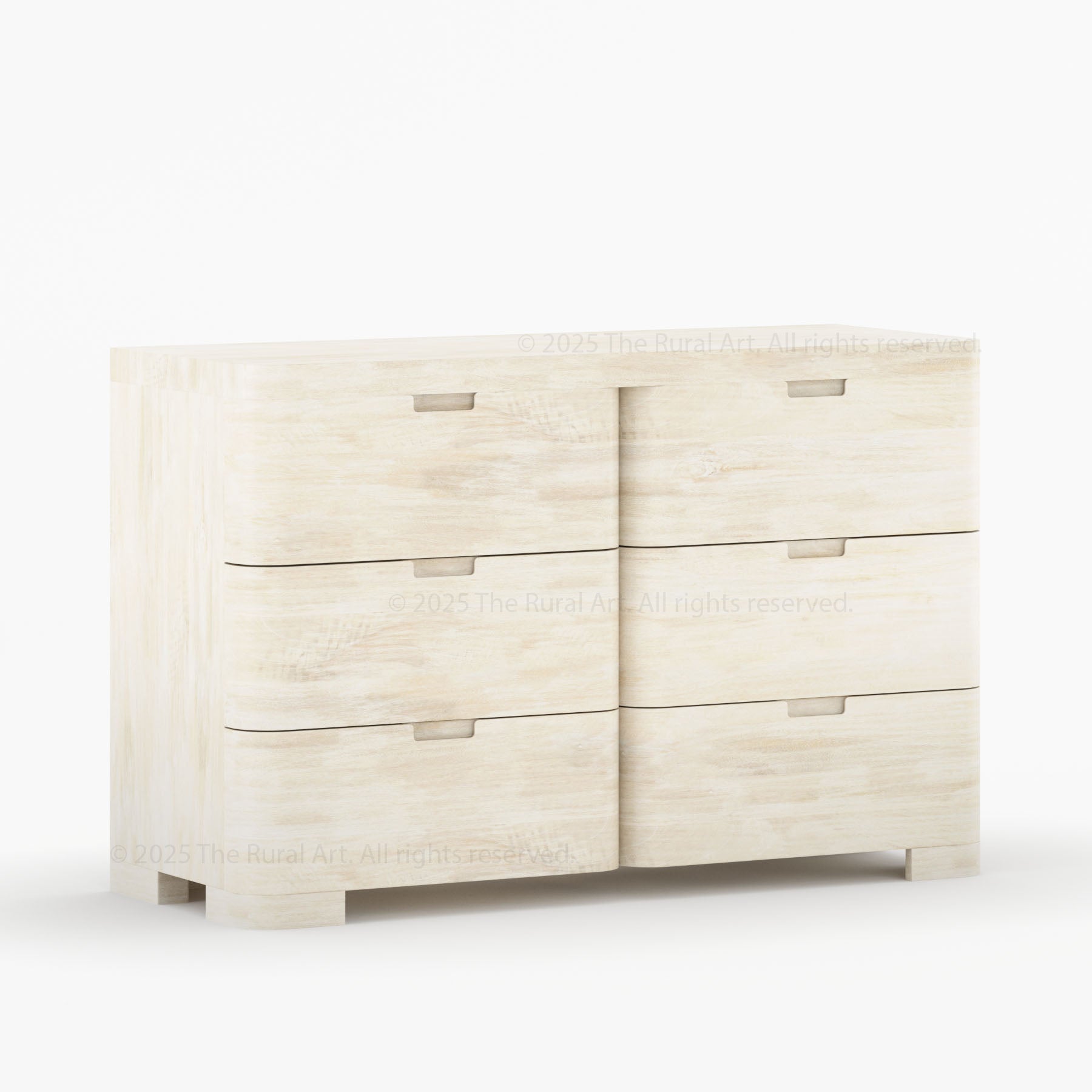 Beverly 6-Drawer Dresser | Solid Wood with Rounded Corners