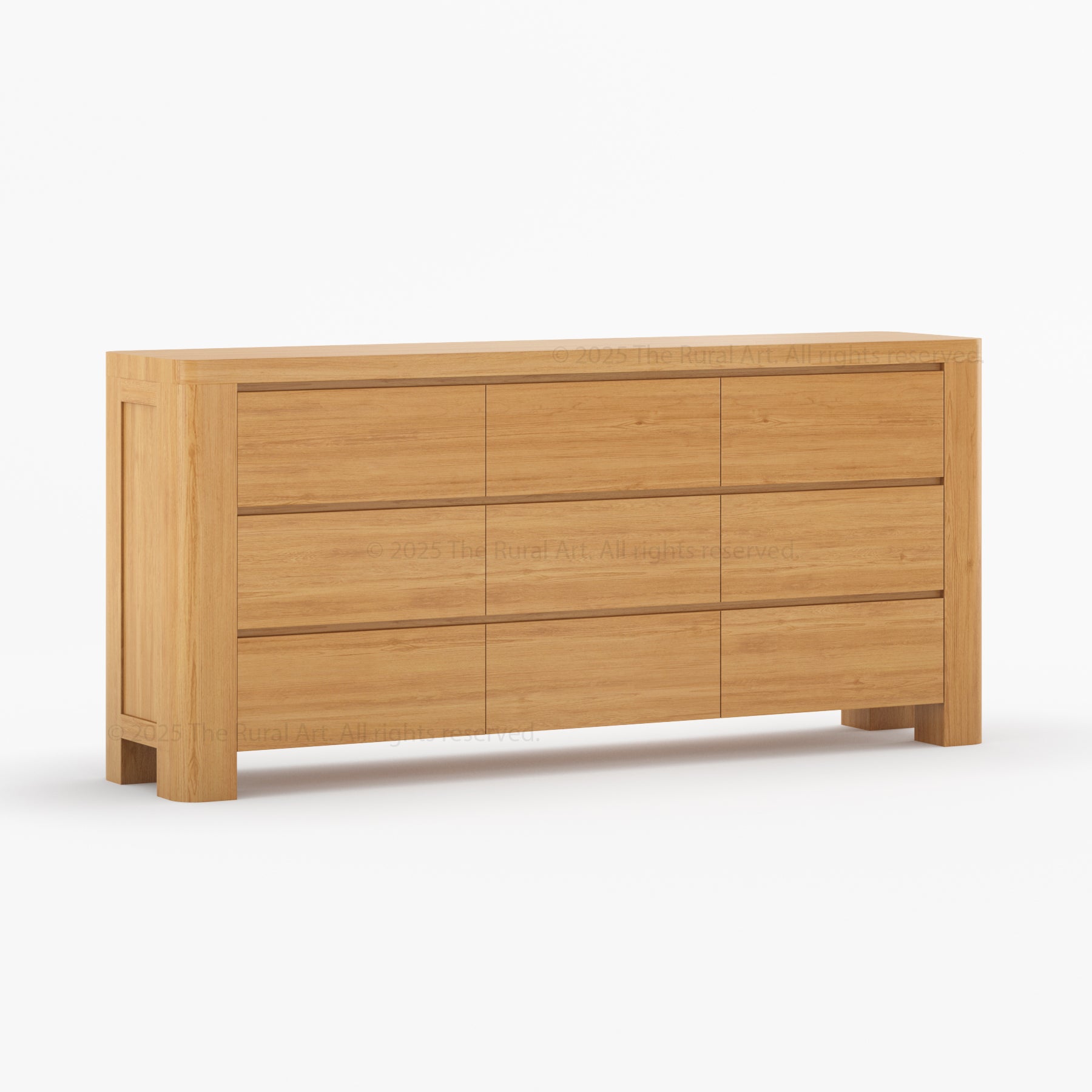 Levittown Solid Wood 6-Drawer Dresser Storage Chest