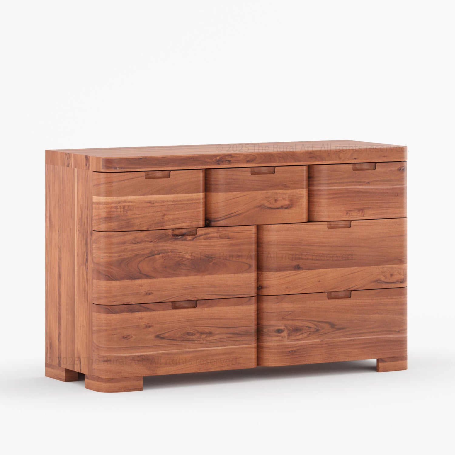 Beverly 6-Drawer Dresser | Solid Wood with Rounded Corners