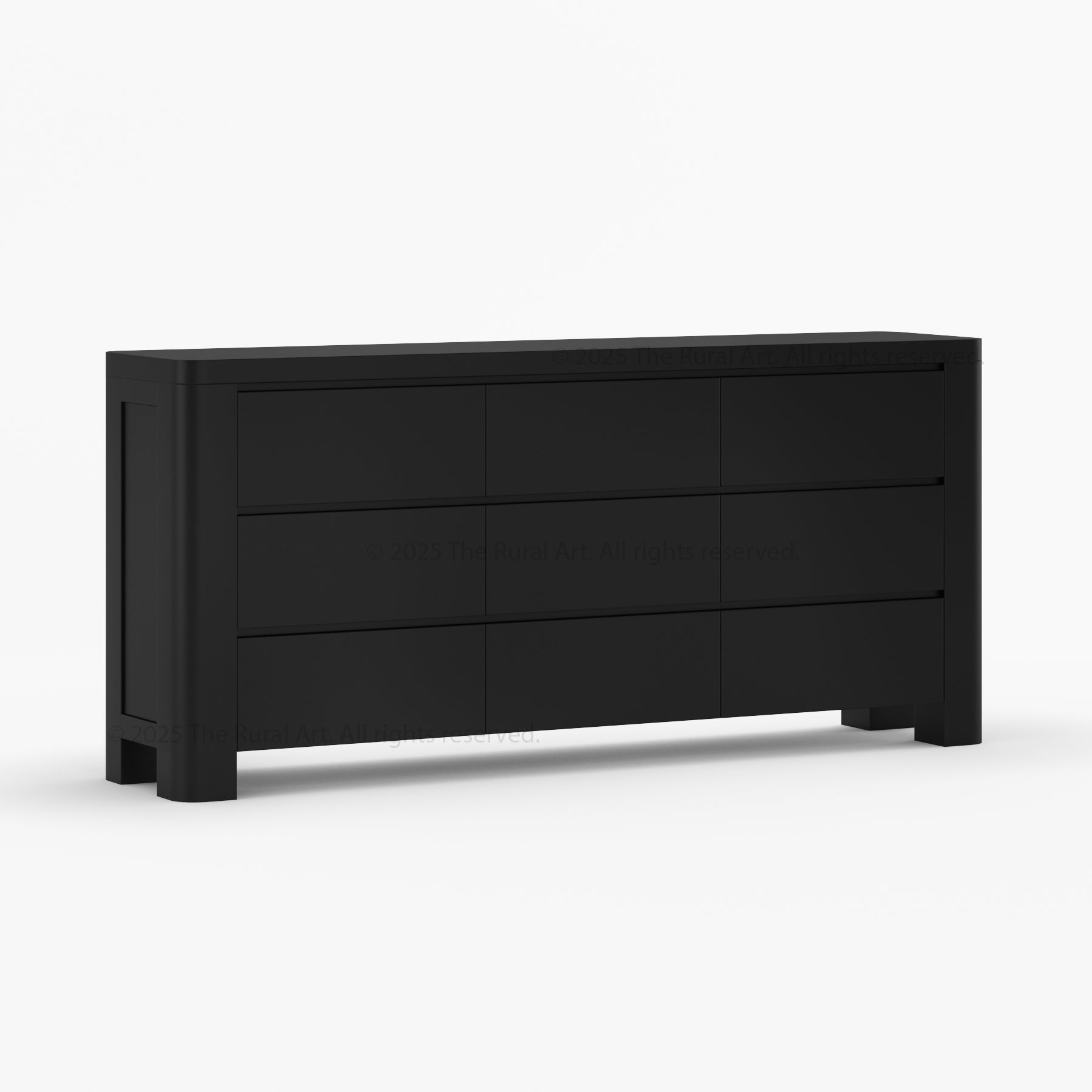 Levittown Solid Wood 6-Drawer Dresser Storage Chest