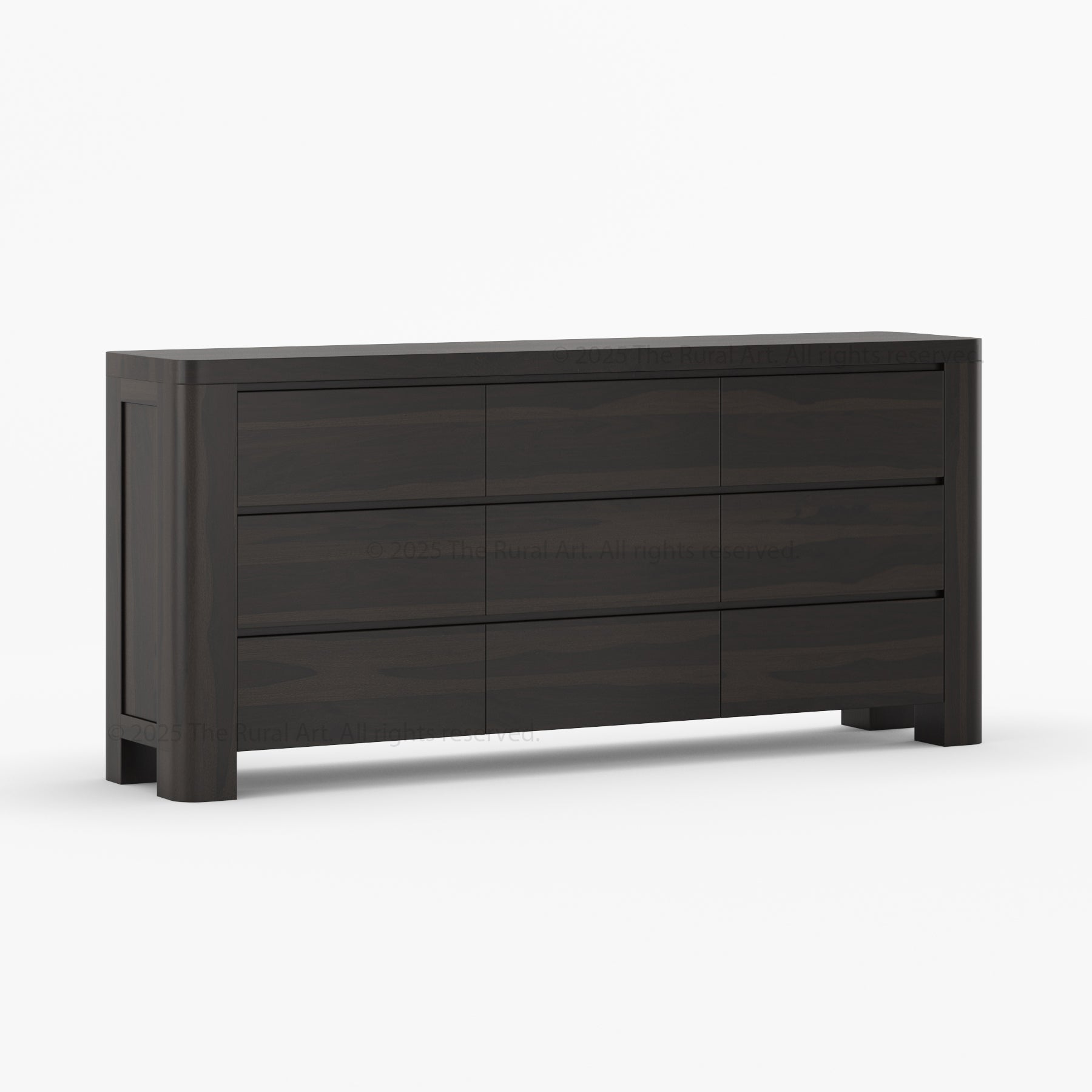 Levittown Solid Wood 6-Drawer Dresser Storage Chest
