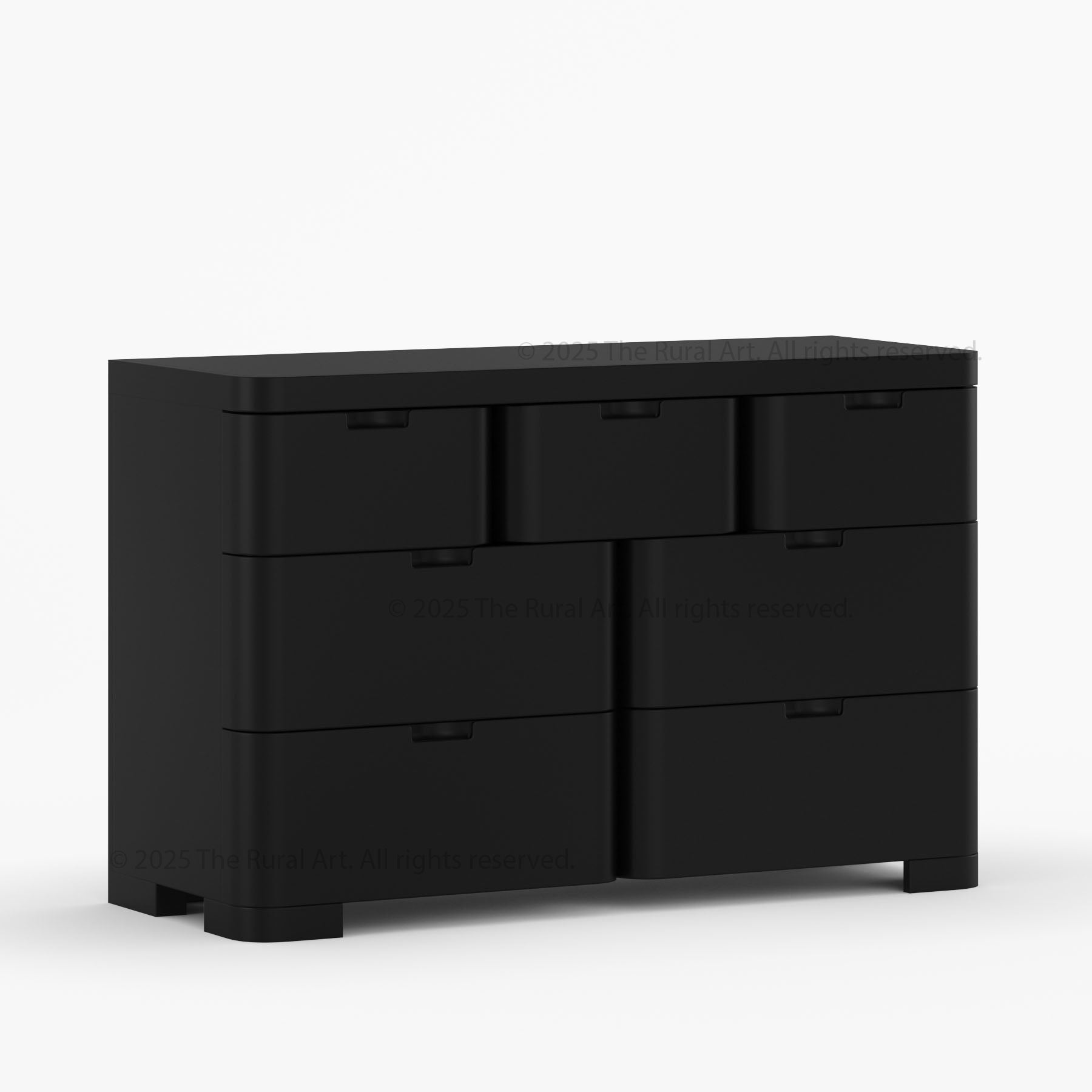 Beverly 6-Drawer Dresser | Solid Wood with Rounded Corners