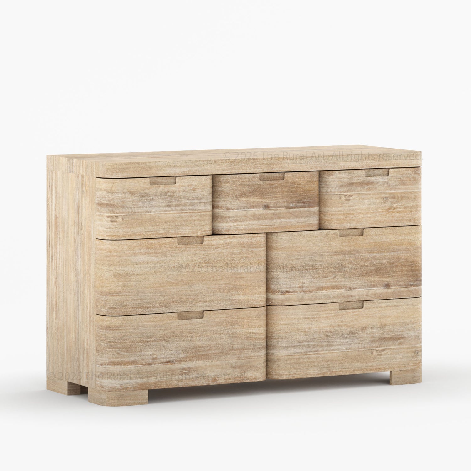 Beverly 6-Drawer Dresser | Solid Wood with Rounded Corners