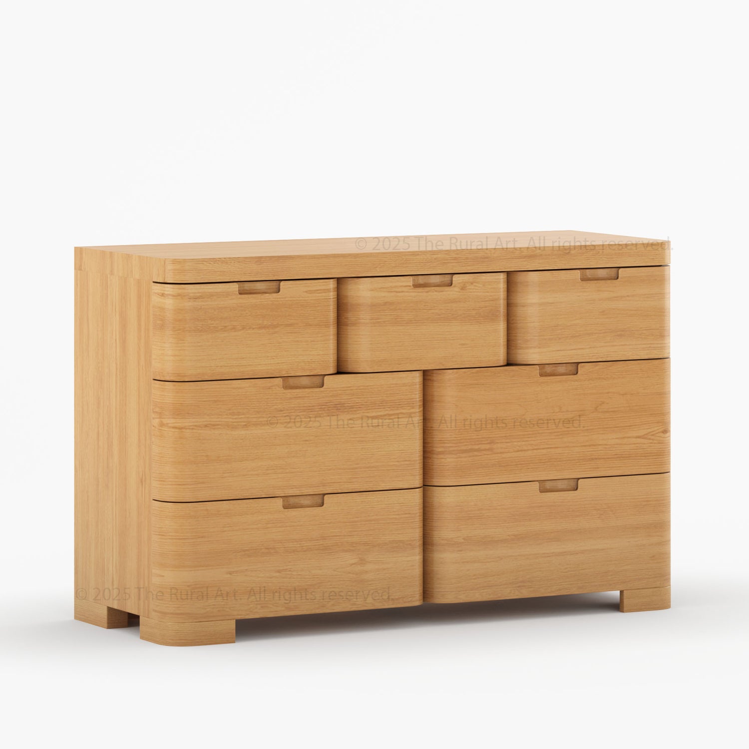 Beverly 6-Drawer Dresser | Solid Wood with Rounded Corners