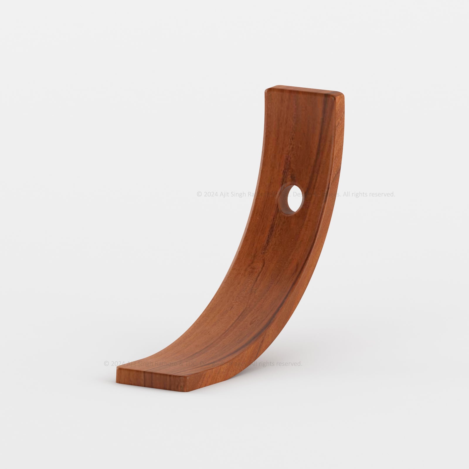 Arch Elegance Balancing Wooden Wine Bottle Holder